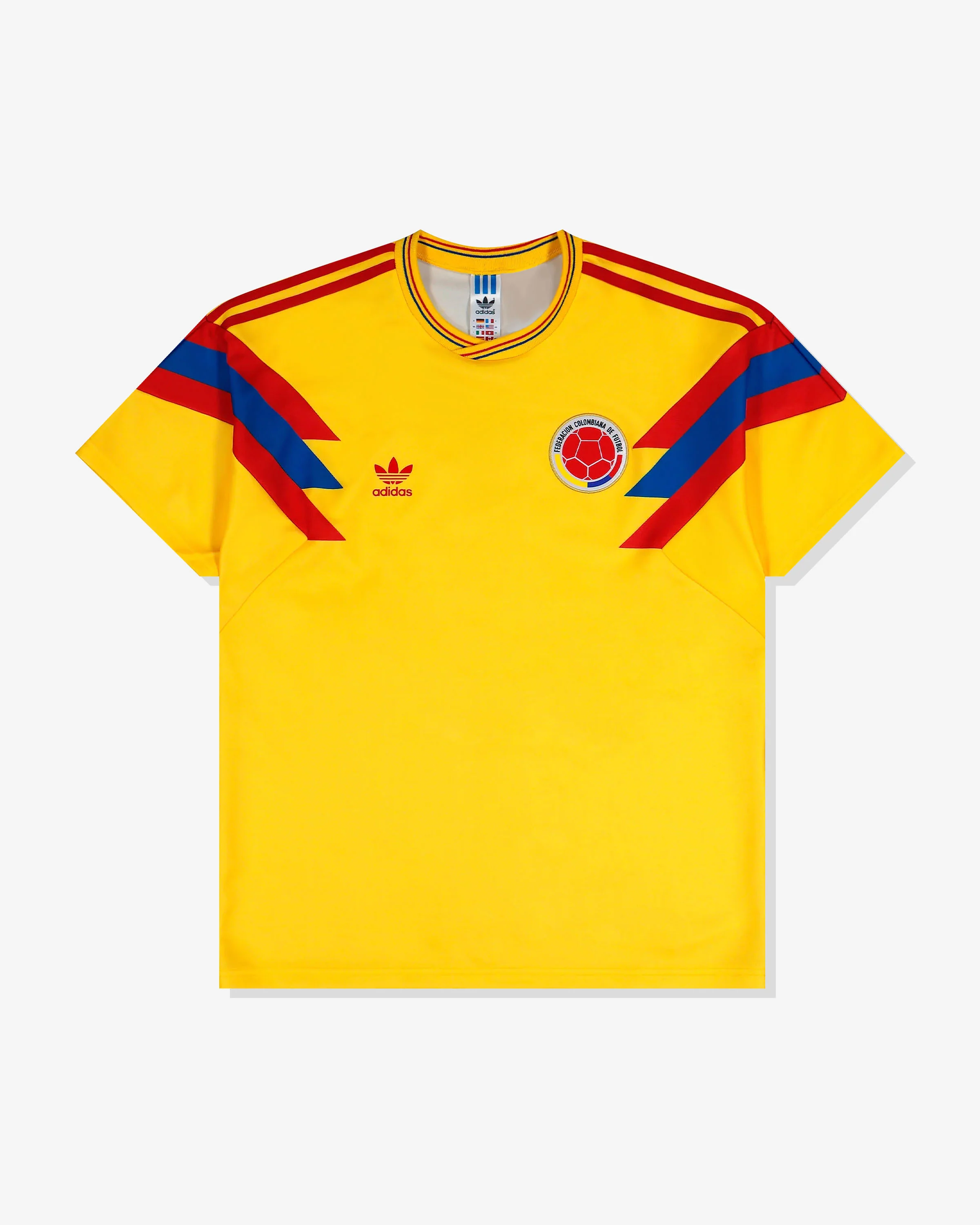 ADIDAS COLOMBIA AWAY JERSEY 1990 - GOLD