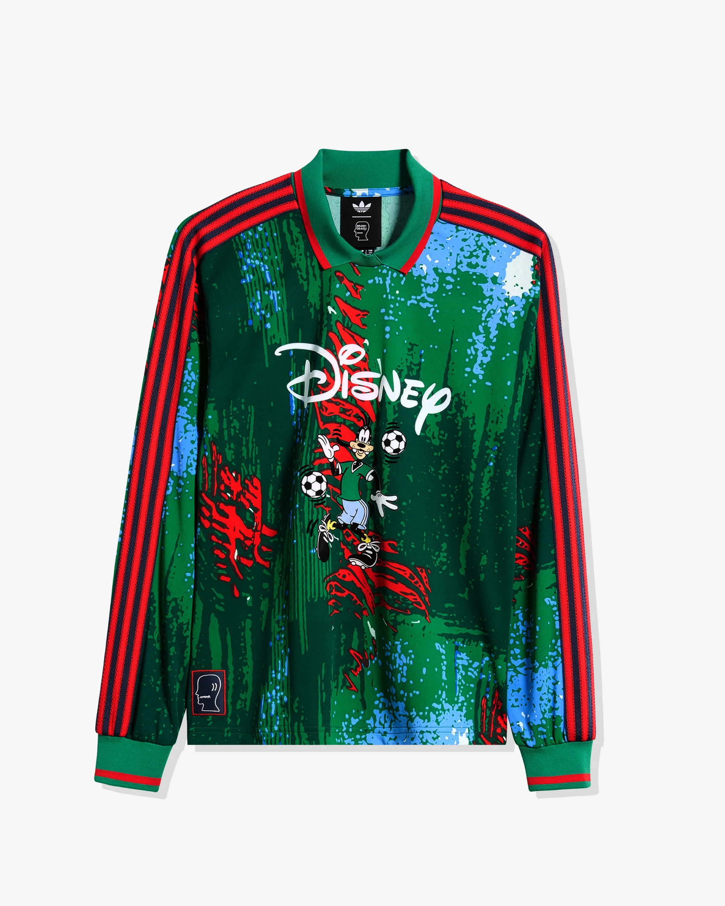 ADIDAS X BRAIN DEAD LS JERSEY -  RED/ BGREEN/ BLUE