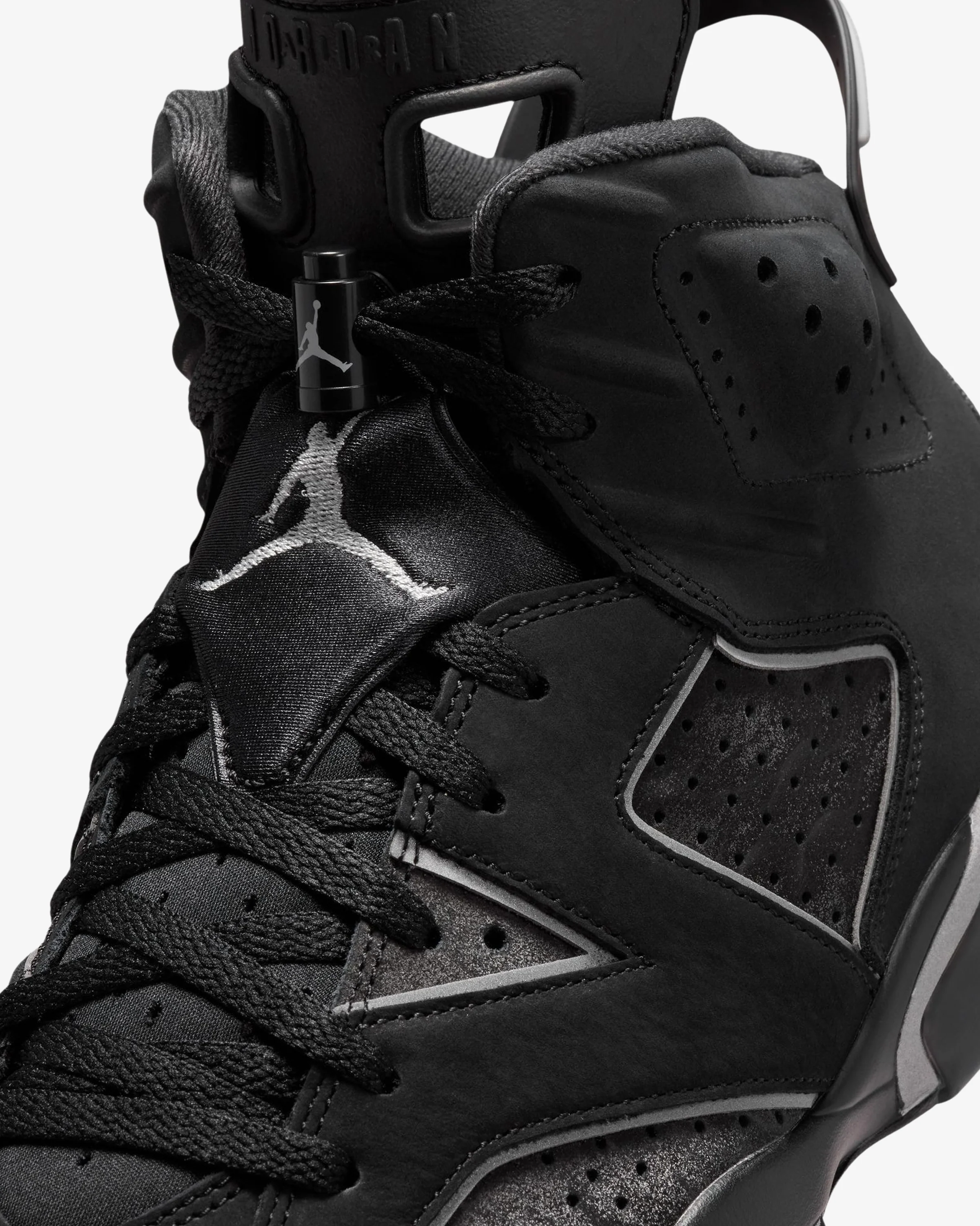AIR JORDAN 6 RETRO - BLACK/ REFLECT SILVER/ BLACK - Image 6