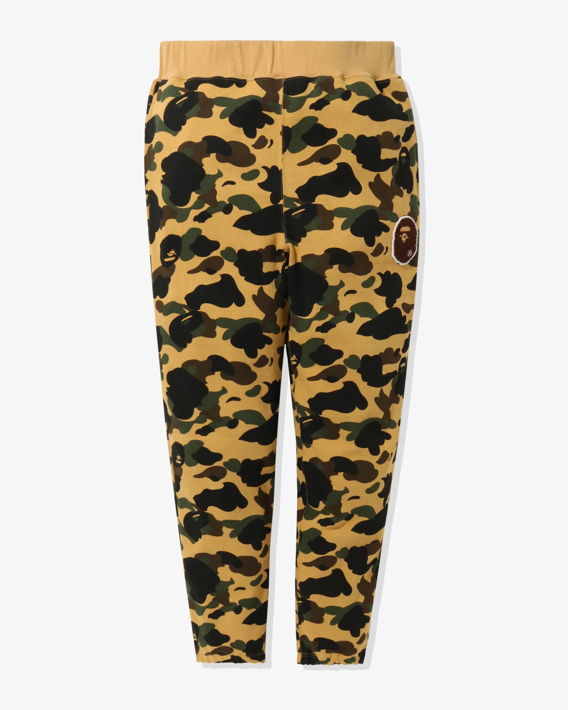 BAPE 1ST CAMO APE HEAD PATCHED SWEAT PANTS - Image 7
