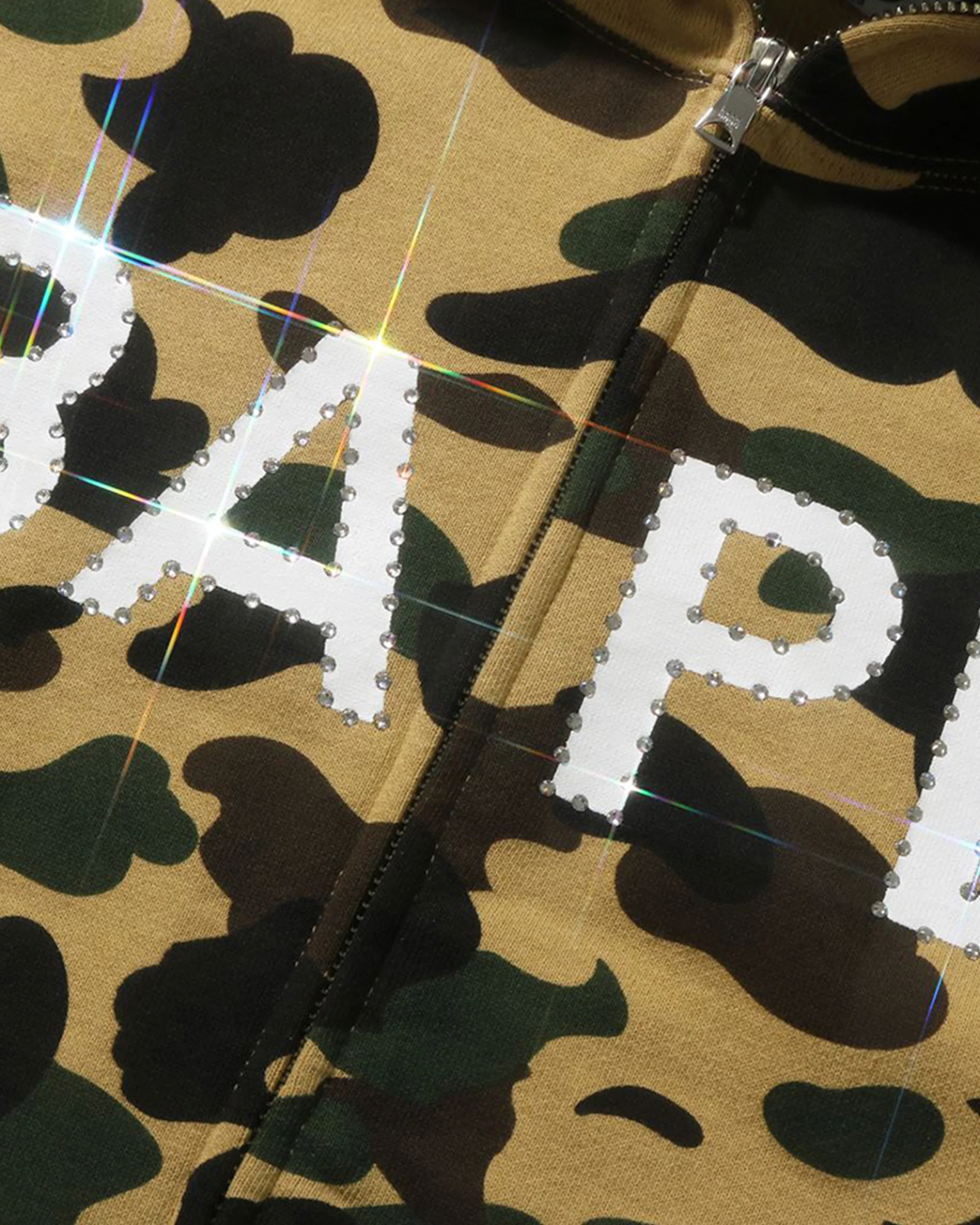 BAPE 1ST CAMO CRYSTAL STONE FULL ZIP HOODIE - Image 4