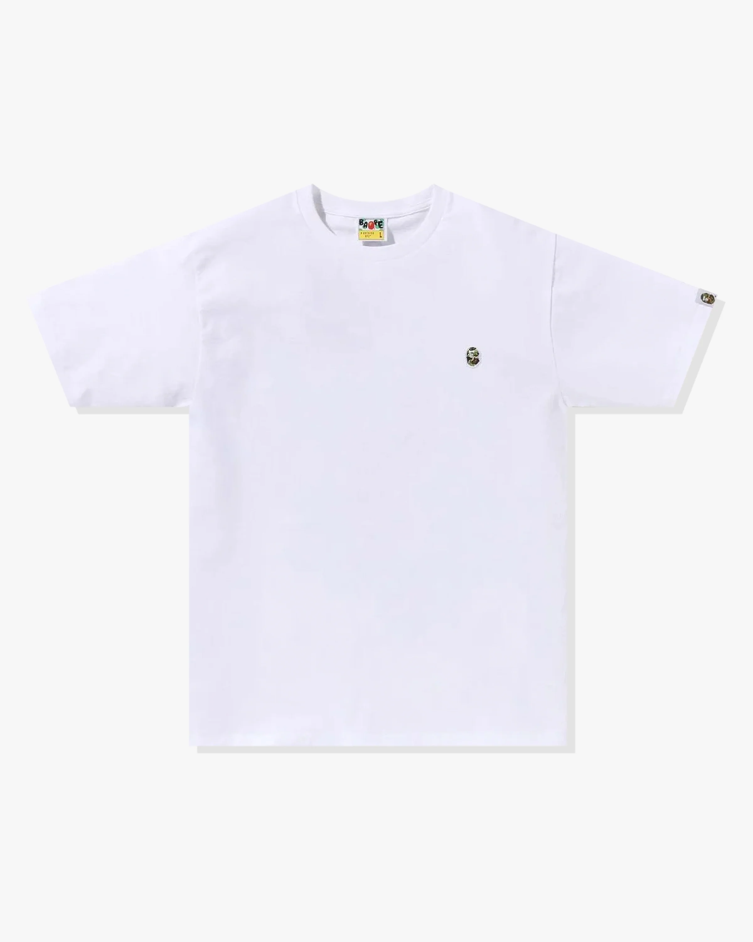 BAPE ABC CAMO ONE POINT TEE - WHITE
