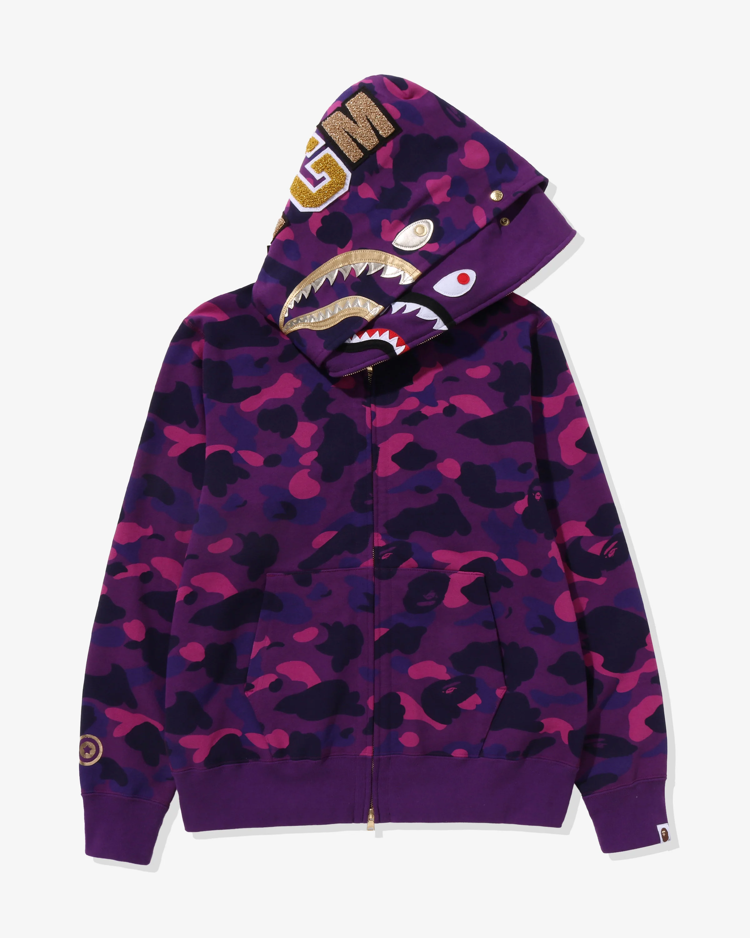 BAPE COLOR CAMO DOUBLE SHARK FULL ZIP HOODIE - Image 2