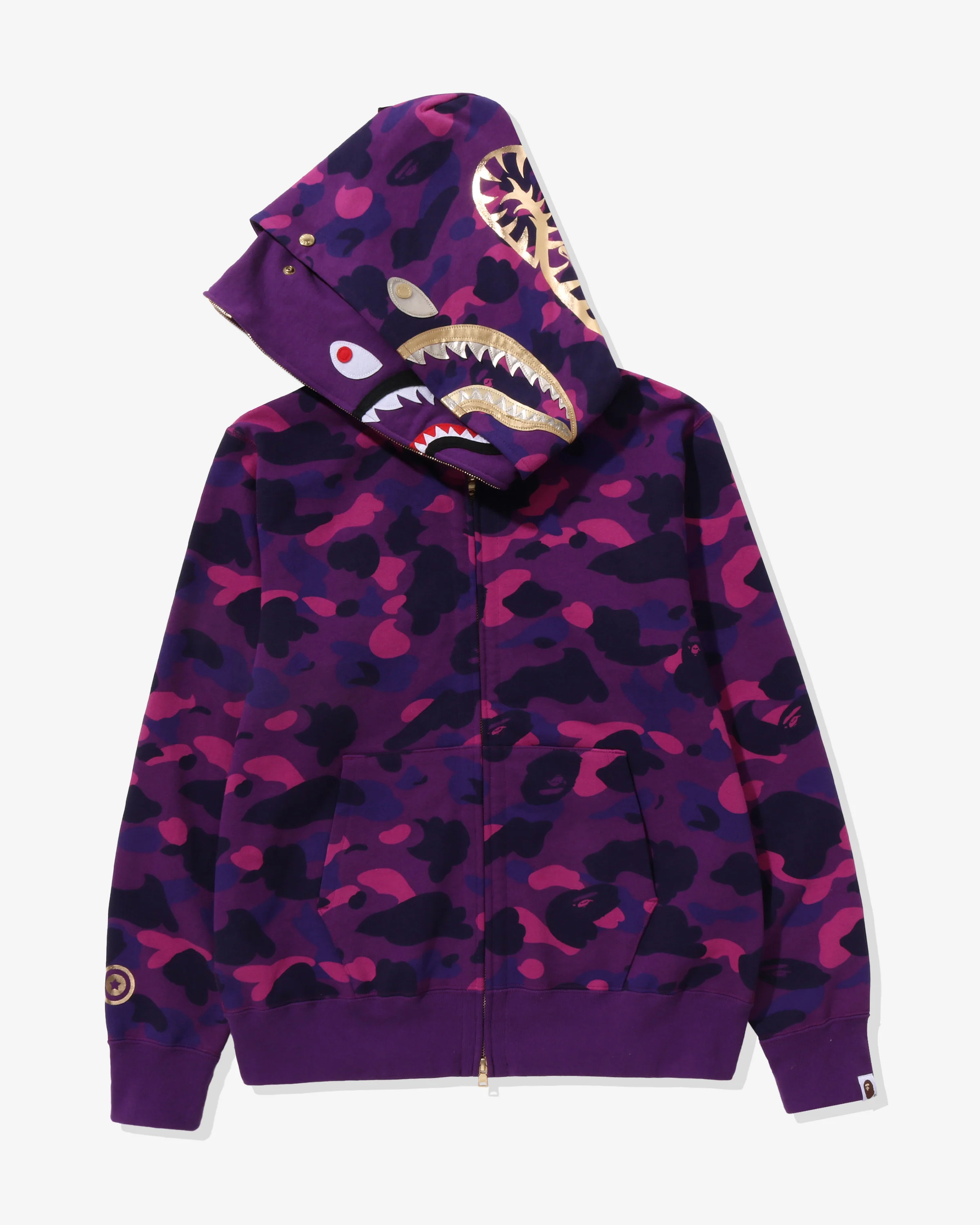BAPE COLOR CAMO DOUBLE SHARK FULL ZIP HOODIE - Image 3