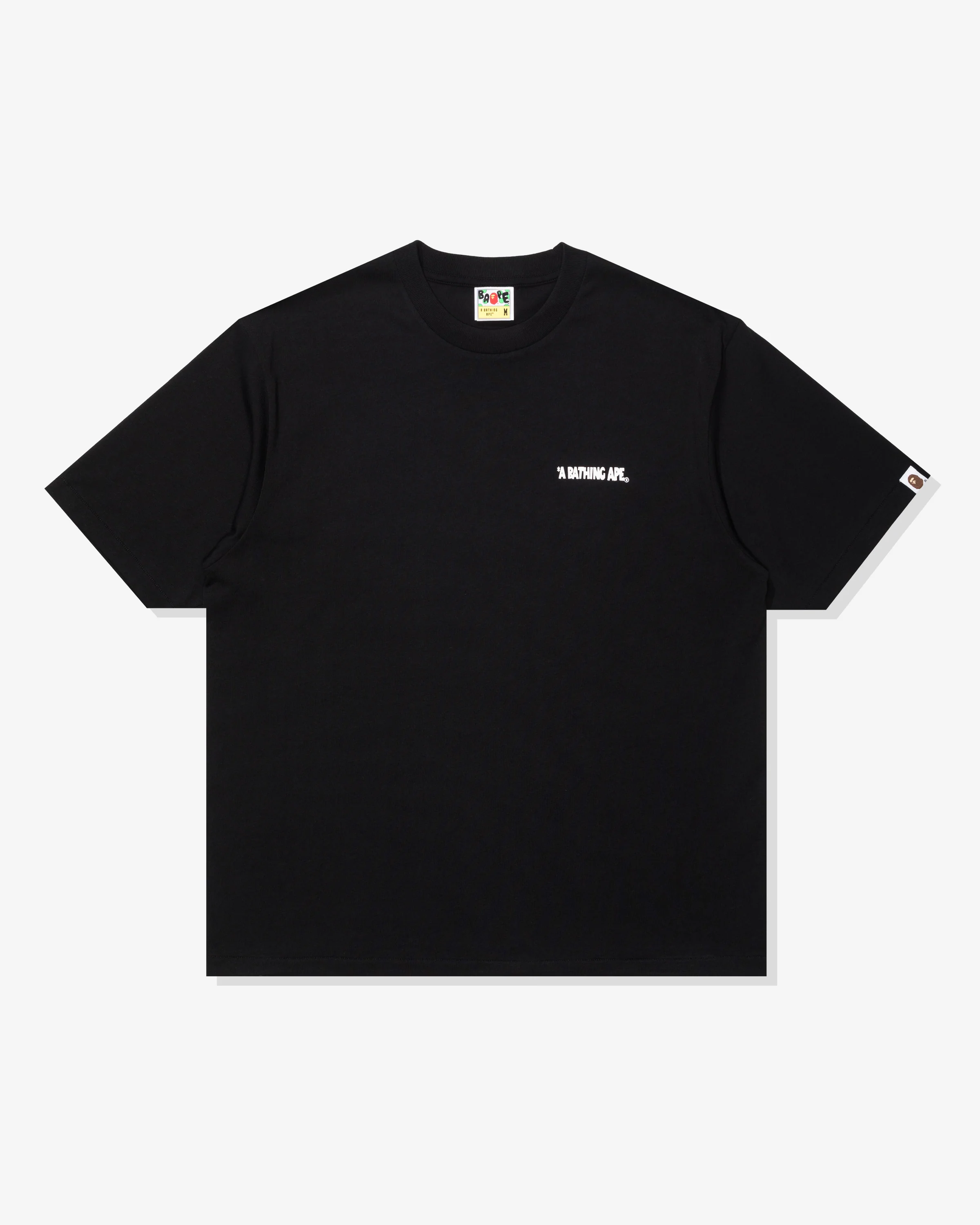 BAPE SHARK SHIJIN A BATHING APE LOGO TEE - BLACK