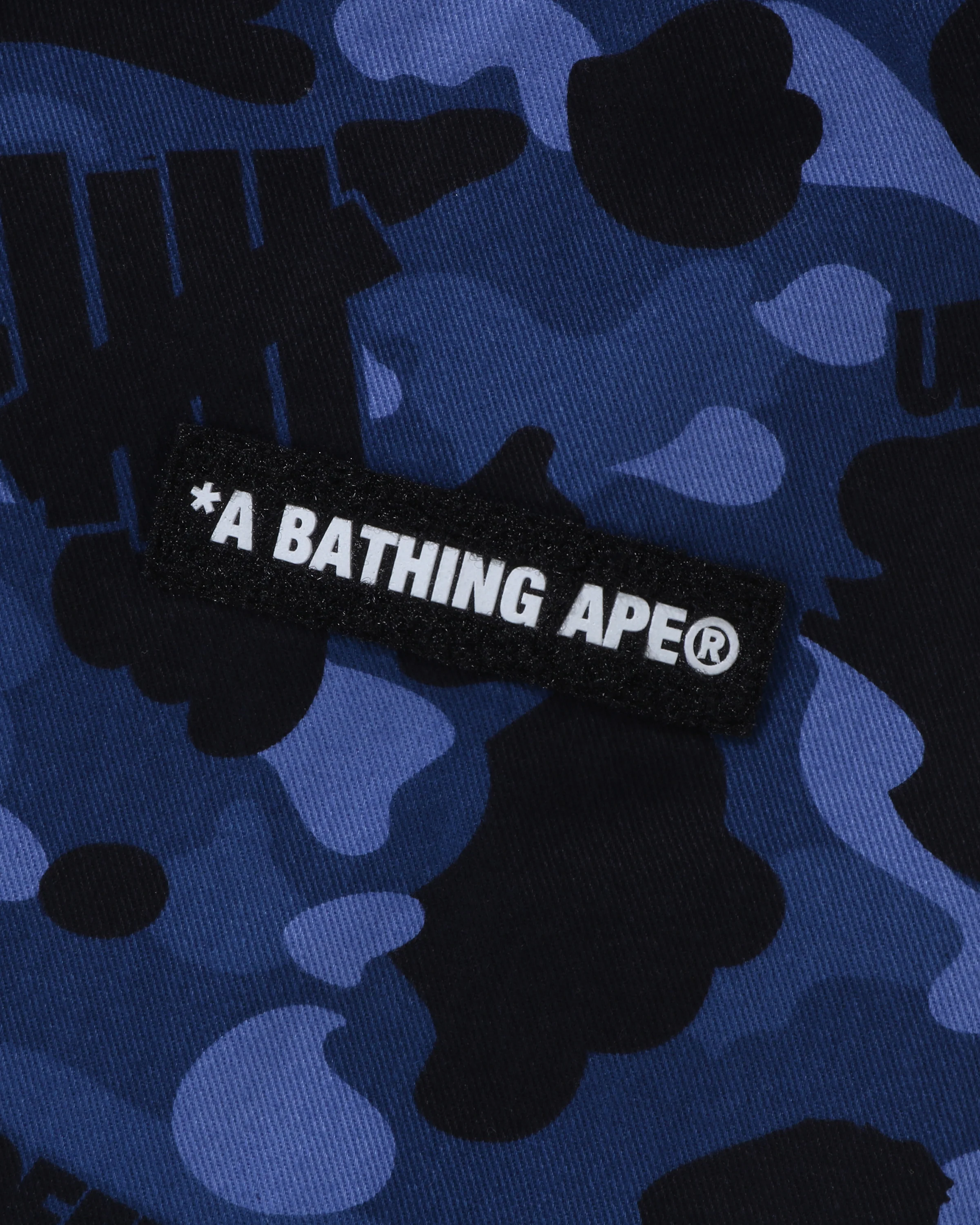 BAPE X UNDEFEATED COLOR CAMO FLANNEL JACKET - NAVY - Image 5