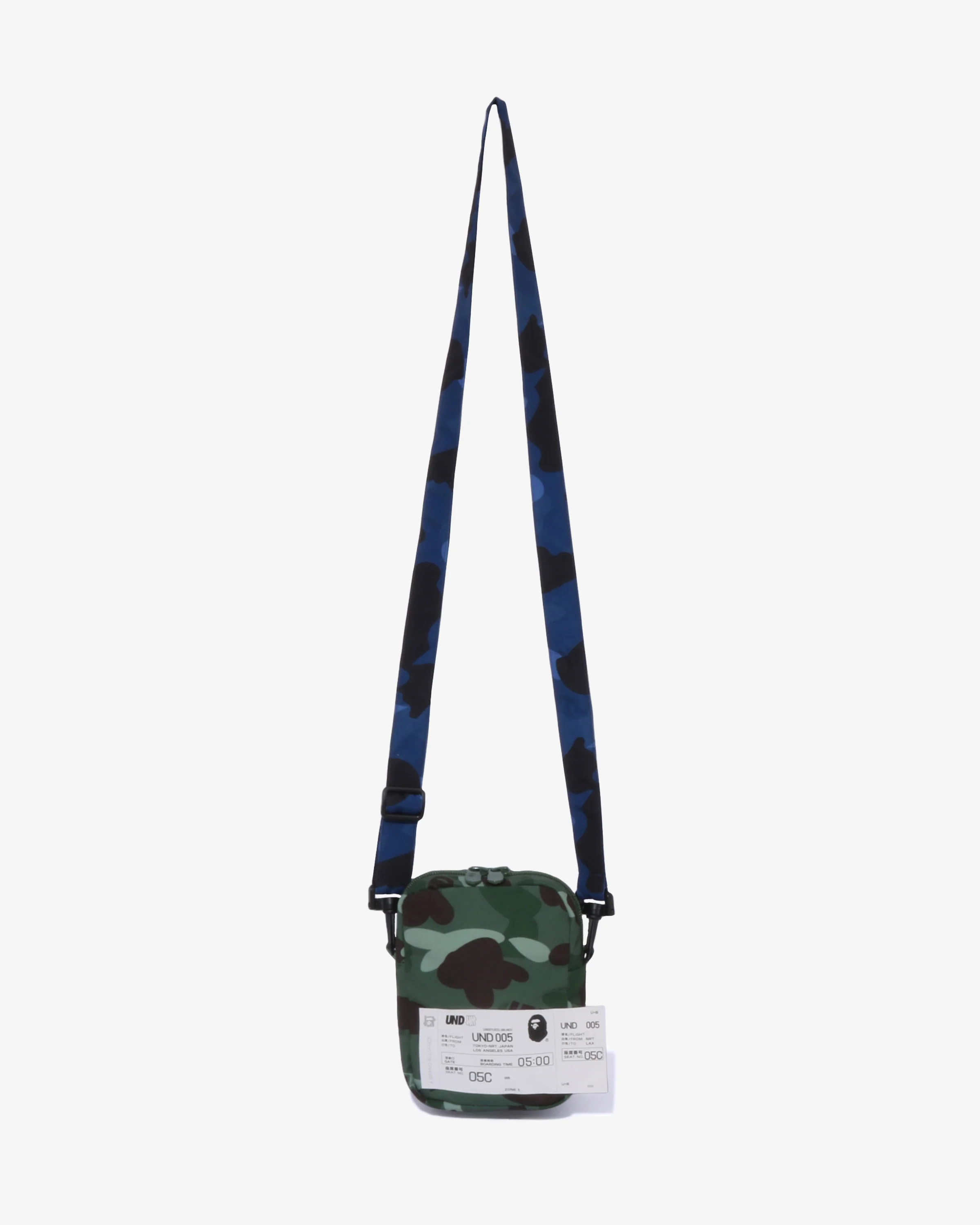 BAPE X UNDEFEATED MULTI POUCH POCKET PANTS - NAVY - Image 4