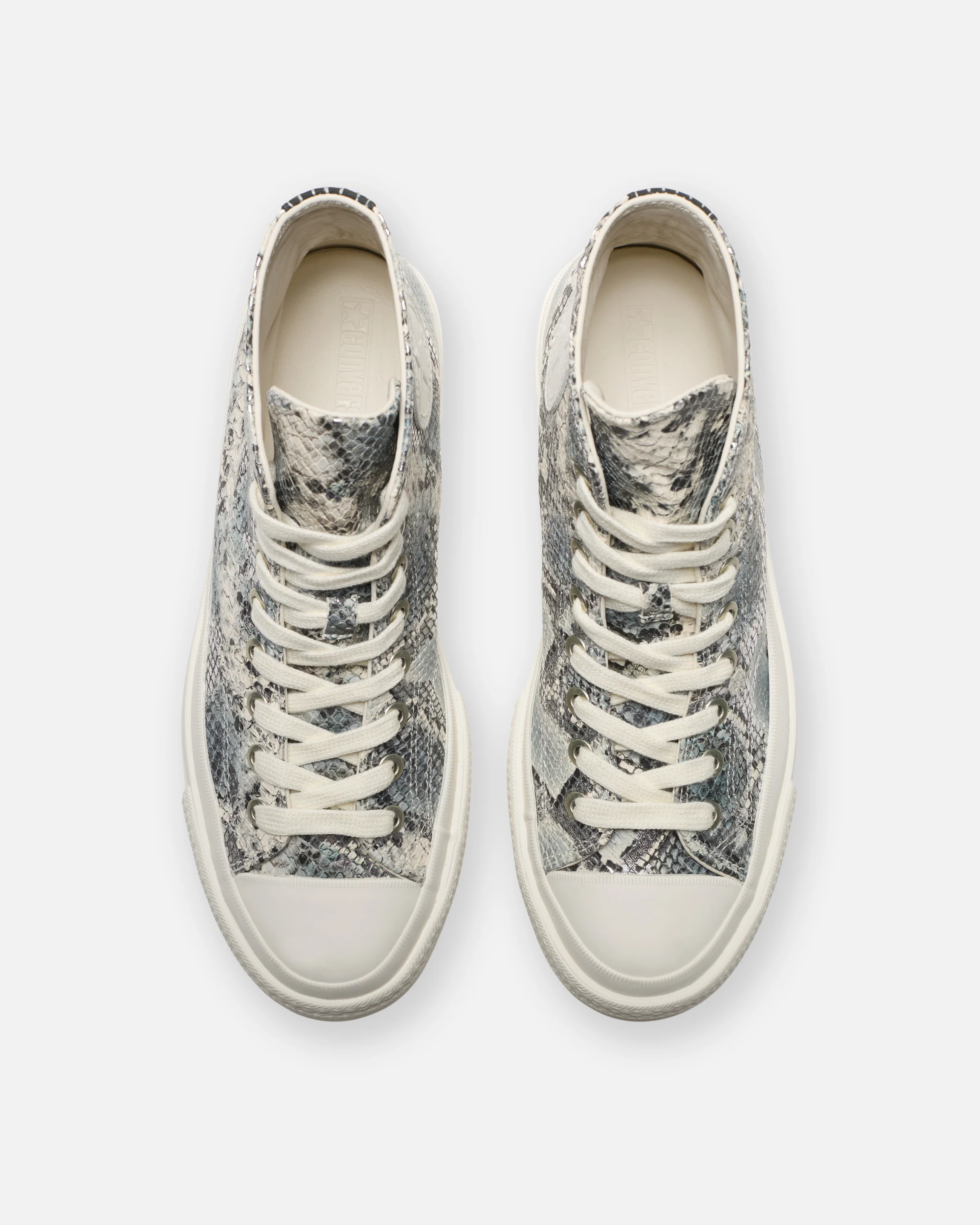 CONVERSE CTAS FS HI - SILVER/SNOW WHITE/ BLACK - Image 4