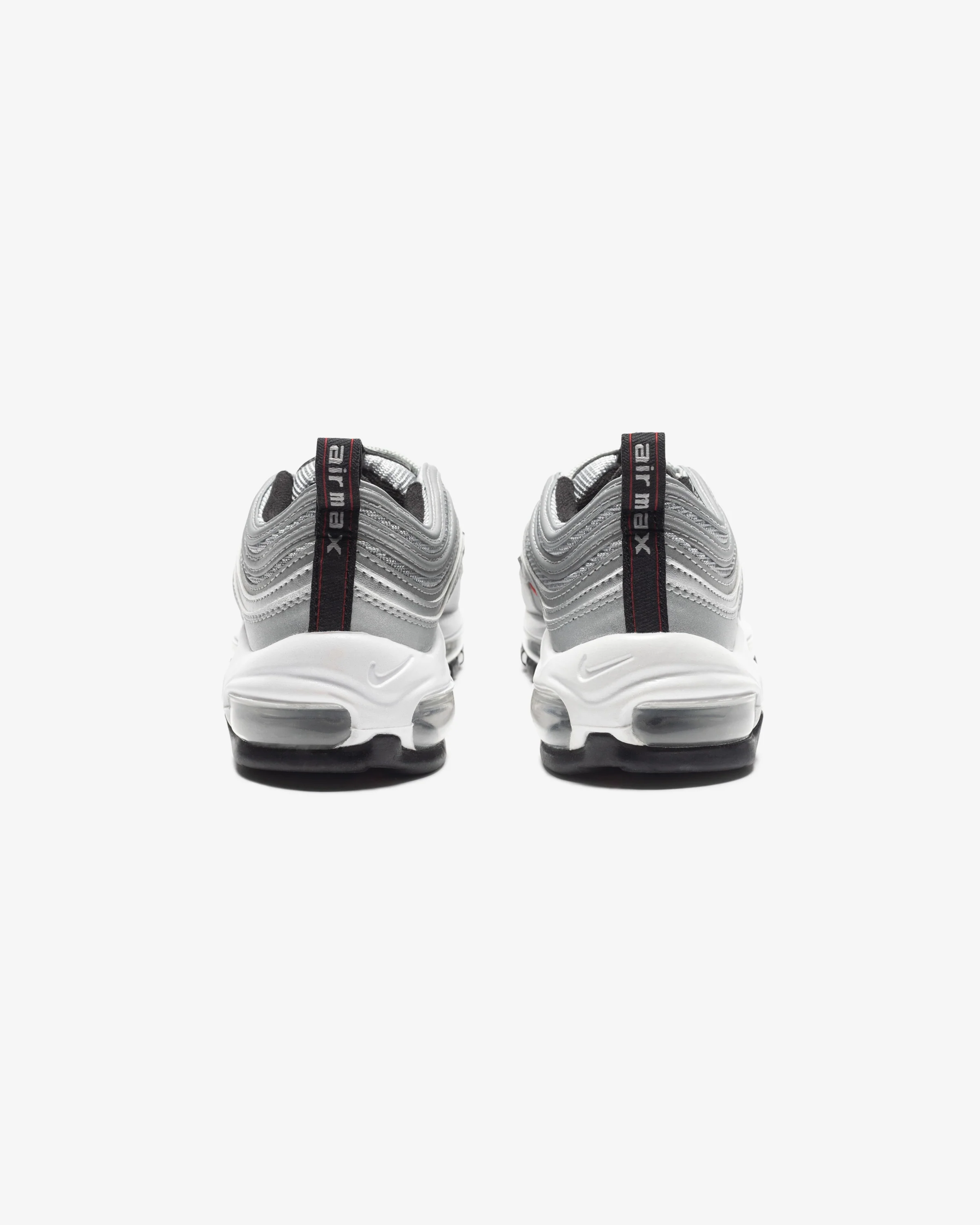 GS NIKE AIR MAX 97 - METALLICSILVER/ VARSITYRED/ WHITE - Image 3