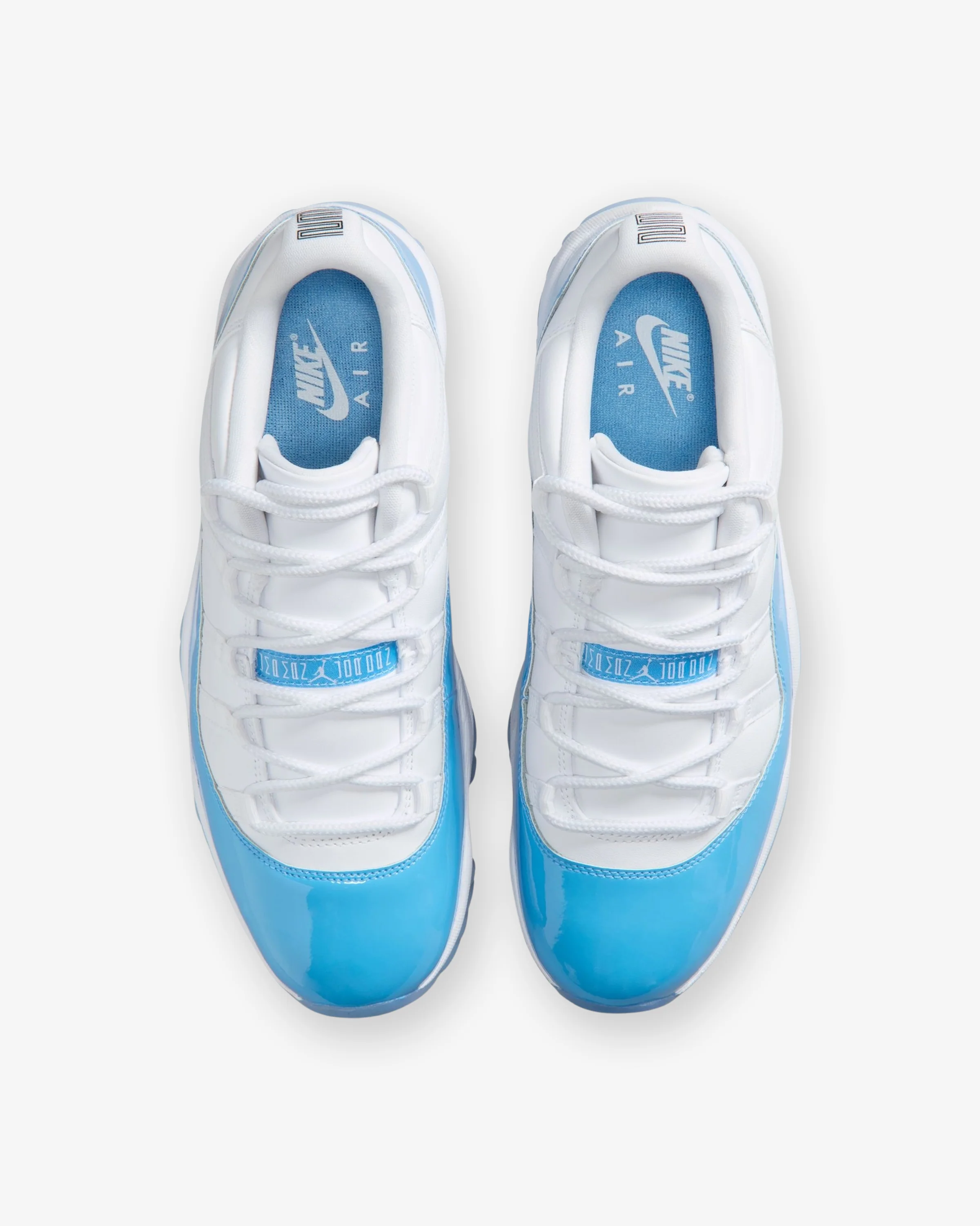 JORDAN AJ 11 RETRO LOW - WHITE/ UNIVERSITY BLUE/ BLACK - Image 4