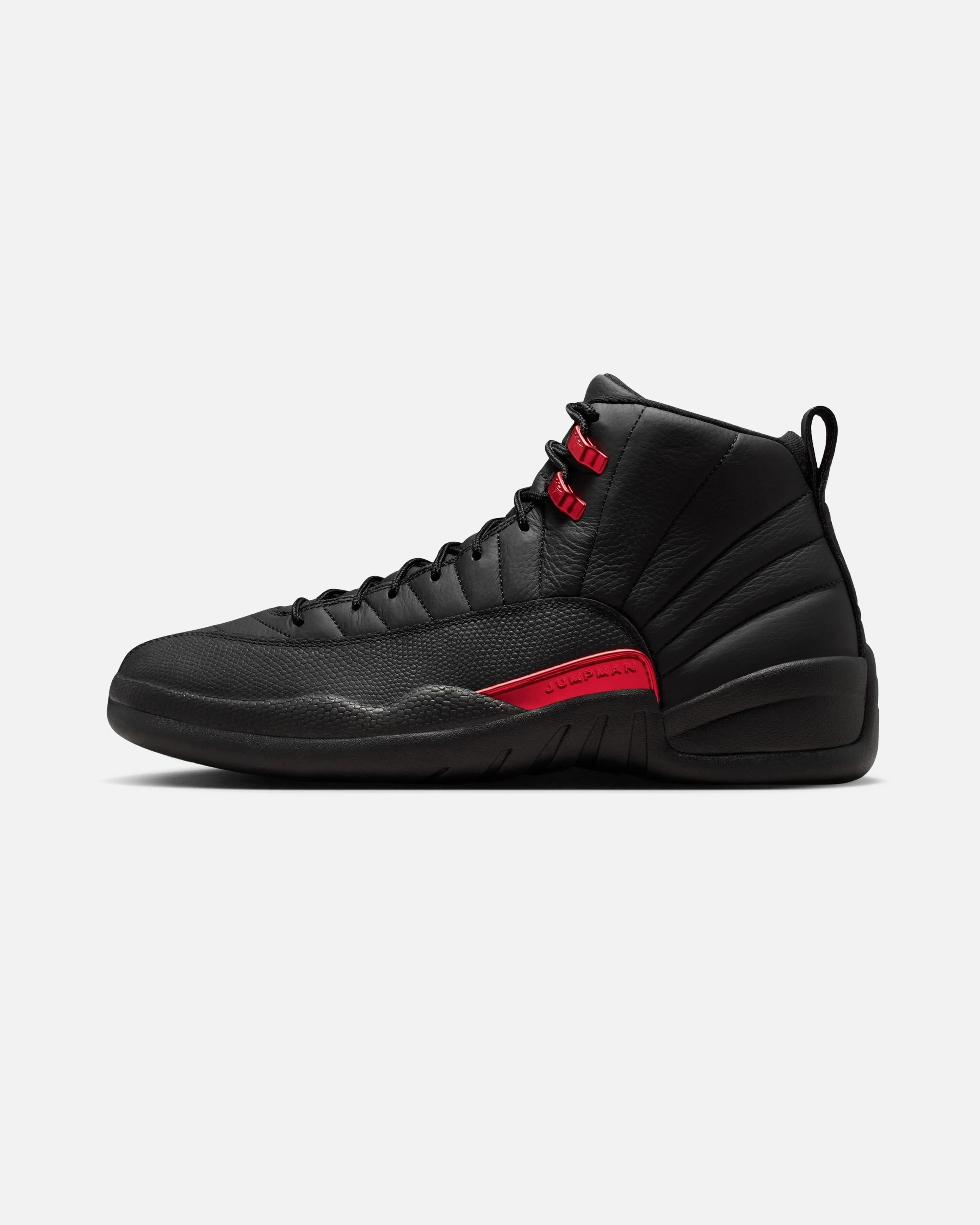 JORDAN AJ 12 RETRO - BLACK/ VARSITY RED - Image 2