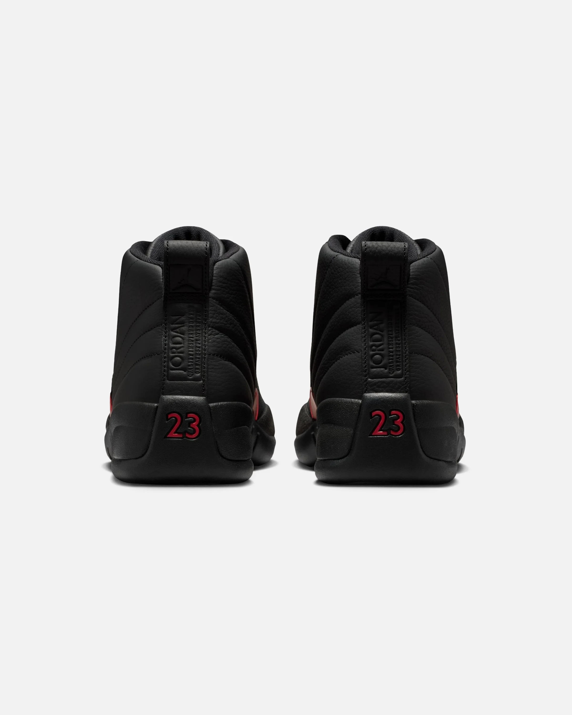 JORDAN AJ 12 RETRO - BLACK/ VARSITY RED - Image 3