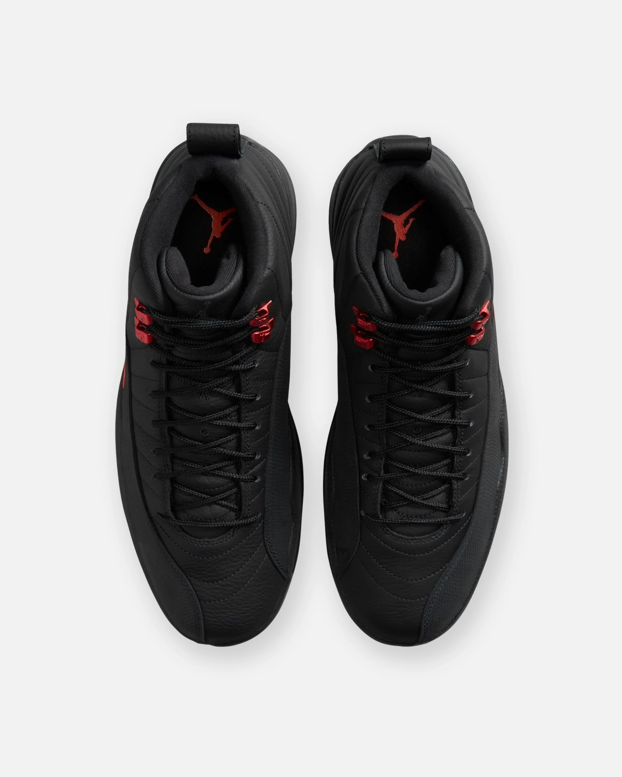 JORDAN AJ 12 RETRO - BLACK/ VARSITY RED - Image 4