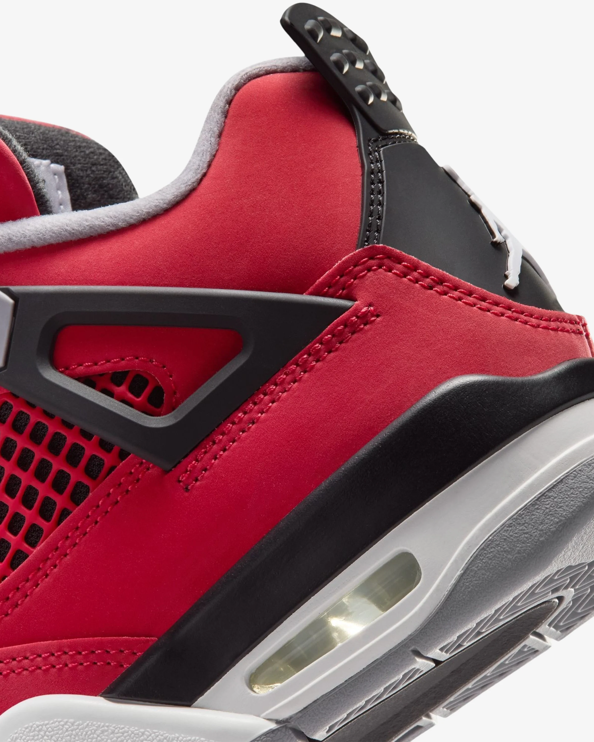 JORDAN GS AJ 4 RETRO - FIRE RED / WHITE / BLACK / CEMENT GREY - Image 7