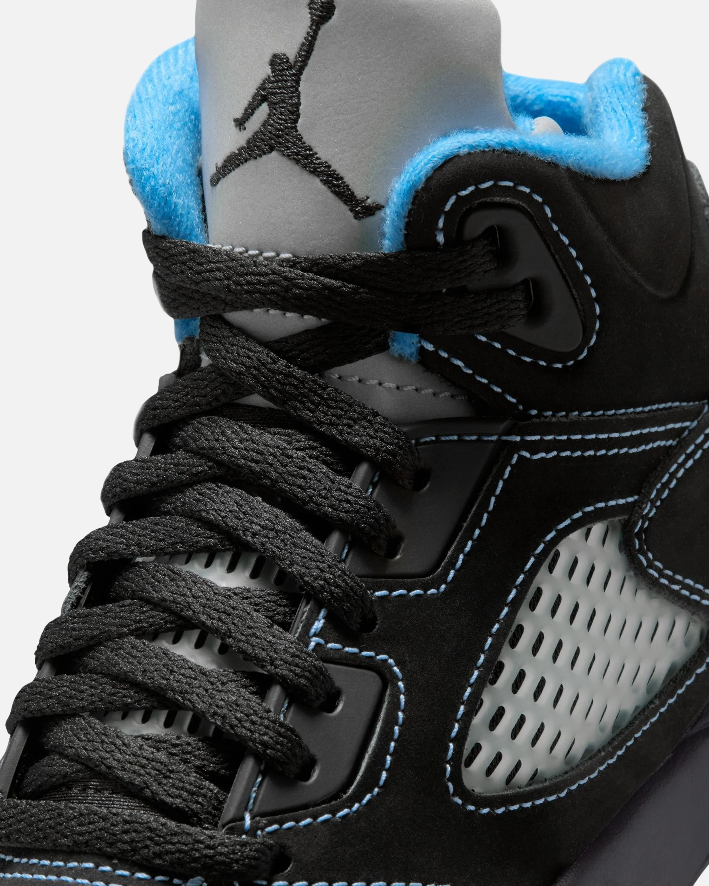 JORDAN PS AJ 5 RETRO - BLACK/ UNIVERSITY BLUE/ WHITE - Image 6
