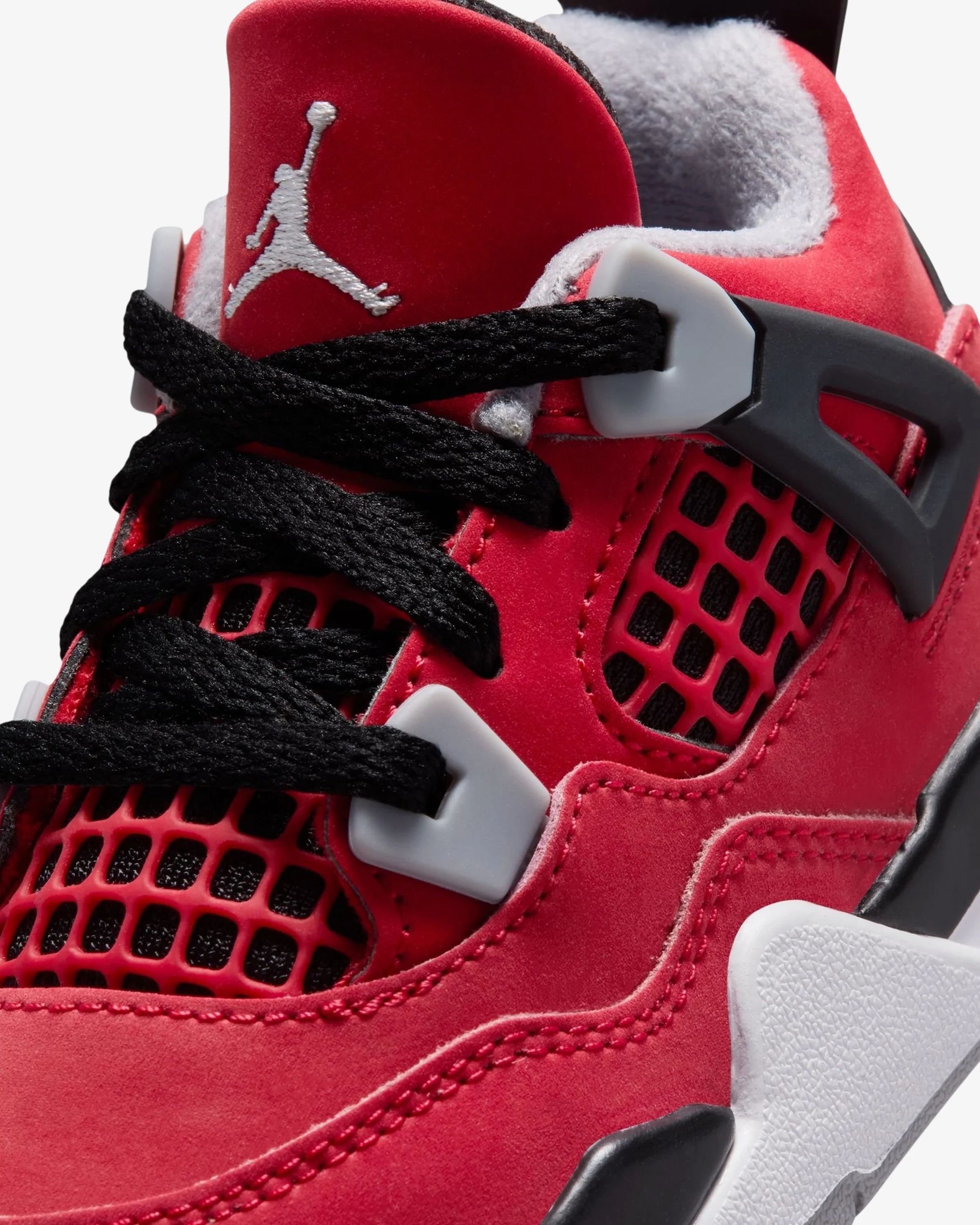 JORDAN TD AJ 4 RETRO - FIRE RED / WHITE / BLACK / CEMENT GREY - Image 6