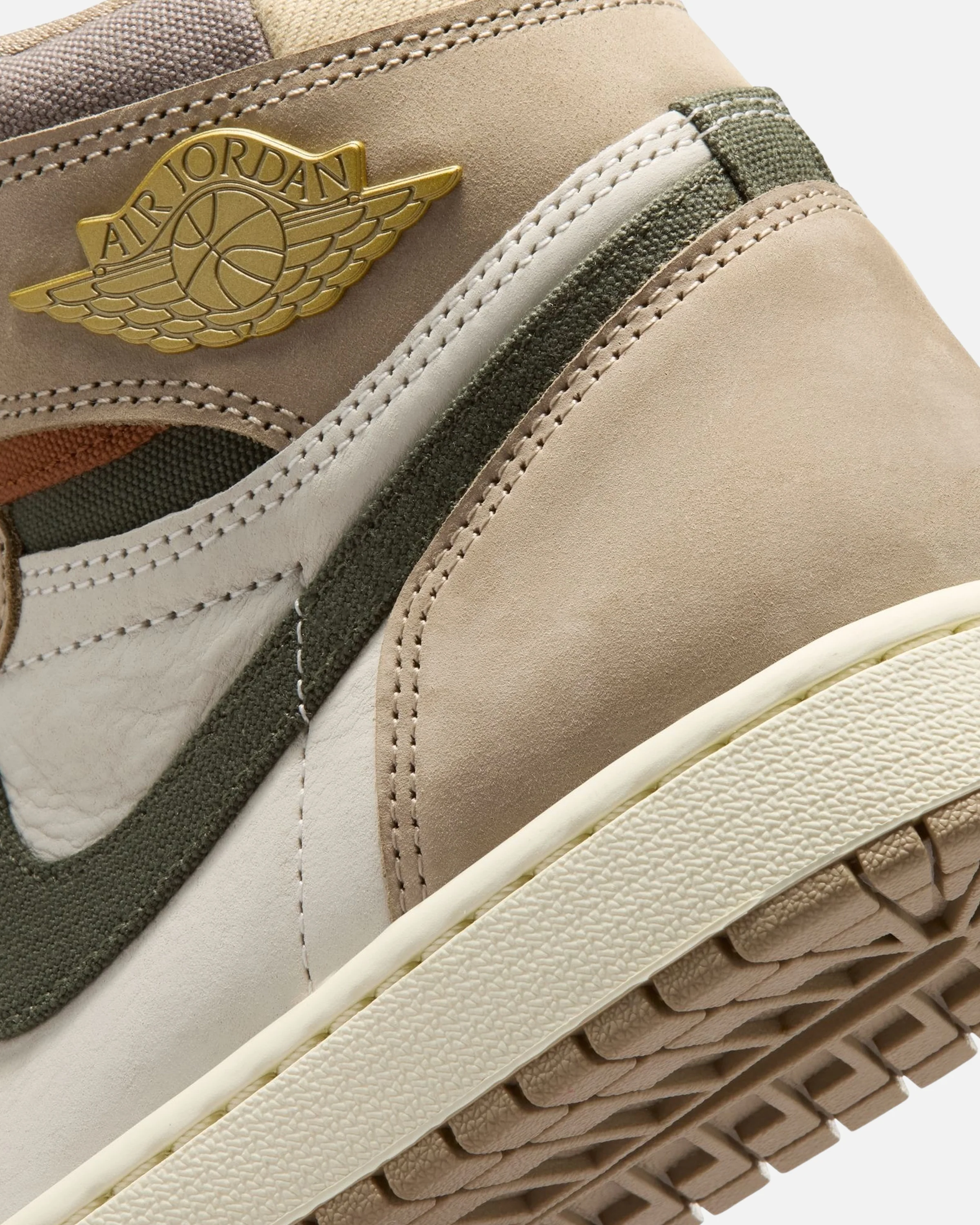 JORDAN WMNS AJ 1 RETRO - KHAKI/ MULTI-COLOR - Image 7