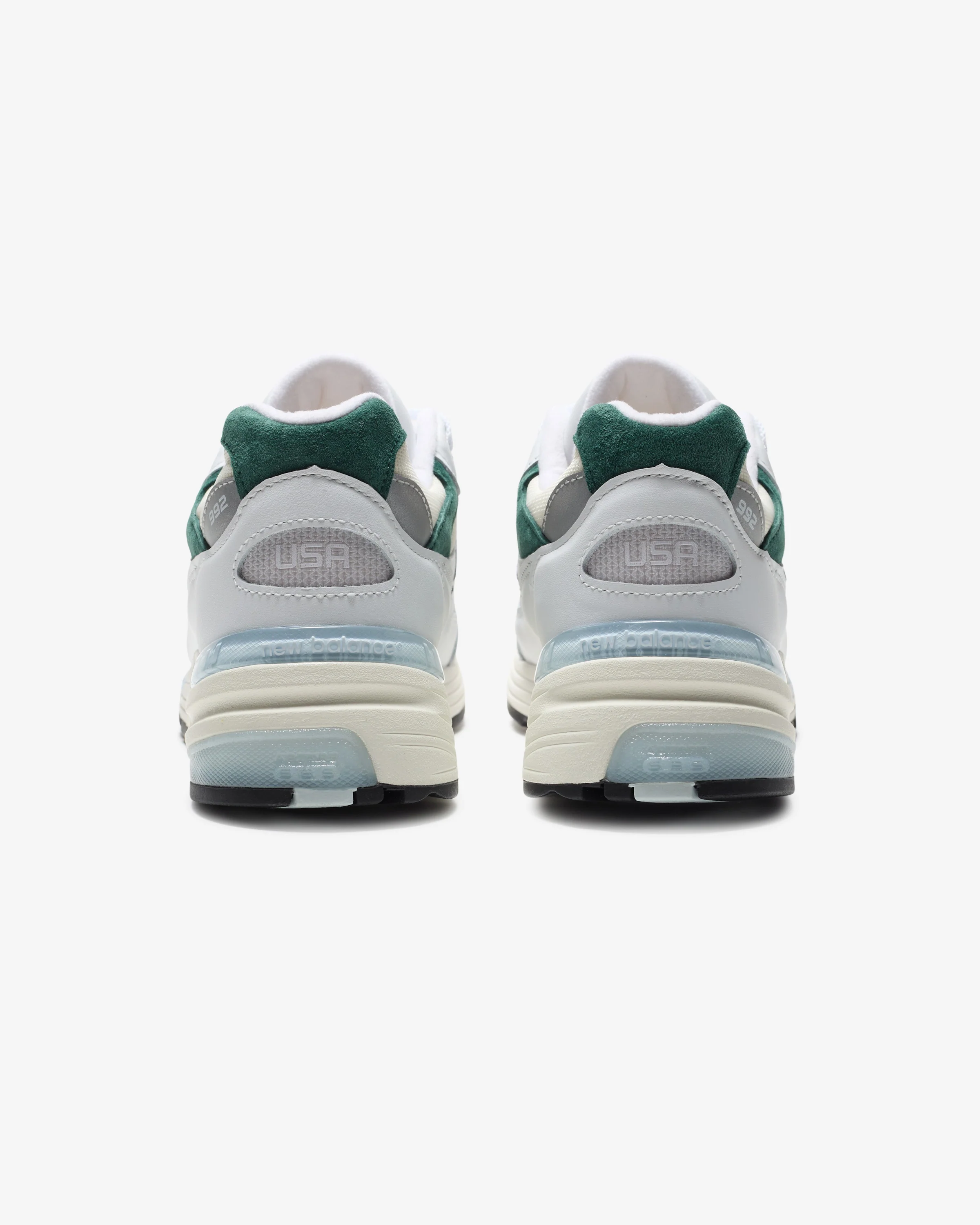 NEW BALANCE 992 'MADE IN USA' - WHITE/ MARSHGREEN - Image 3