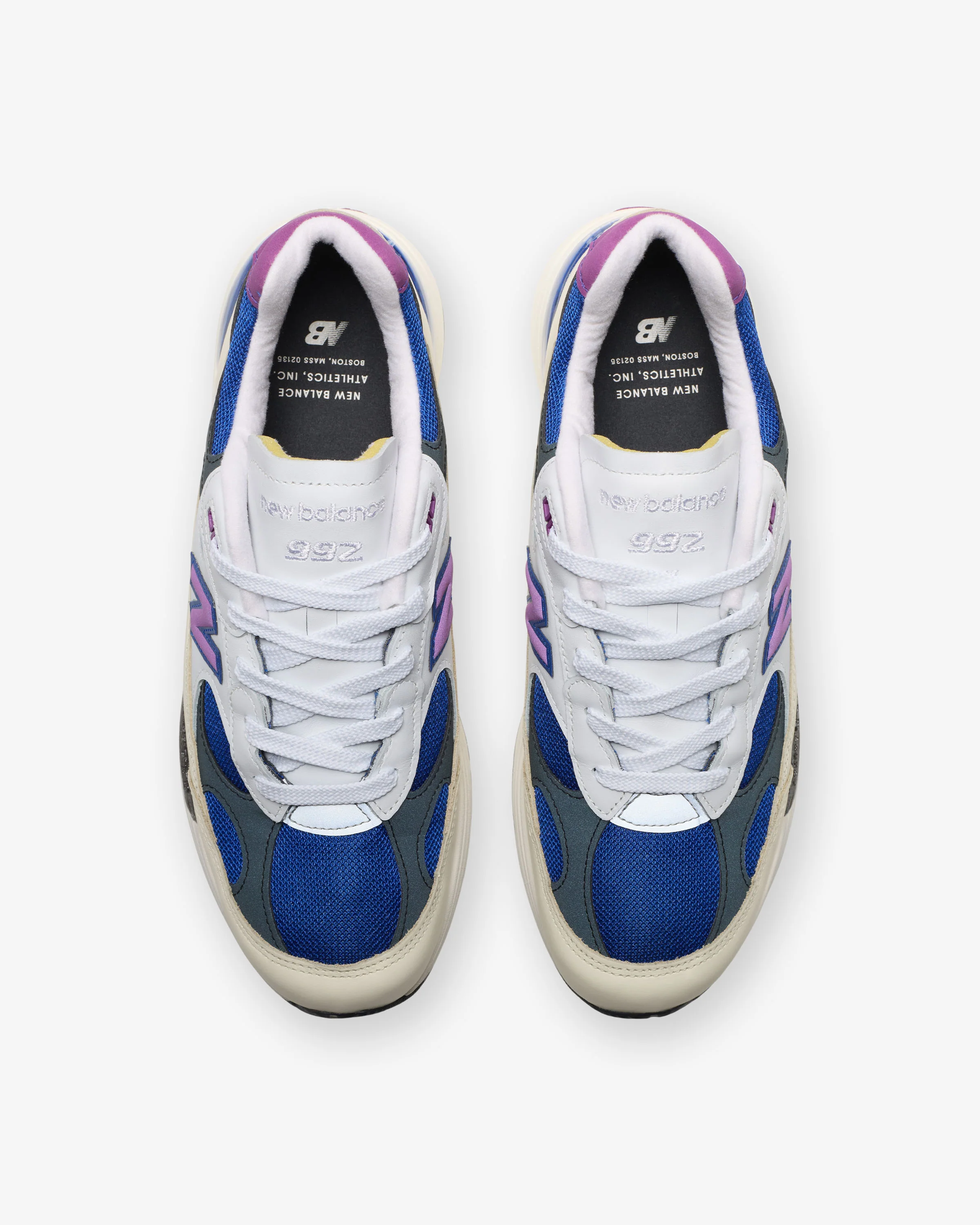 NEW BALANCE 992 'MADE IN USA' - WHITE/ TEAM ROYAL - Image 4