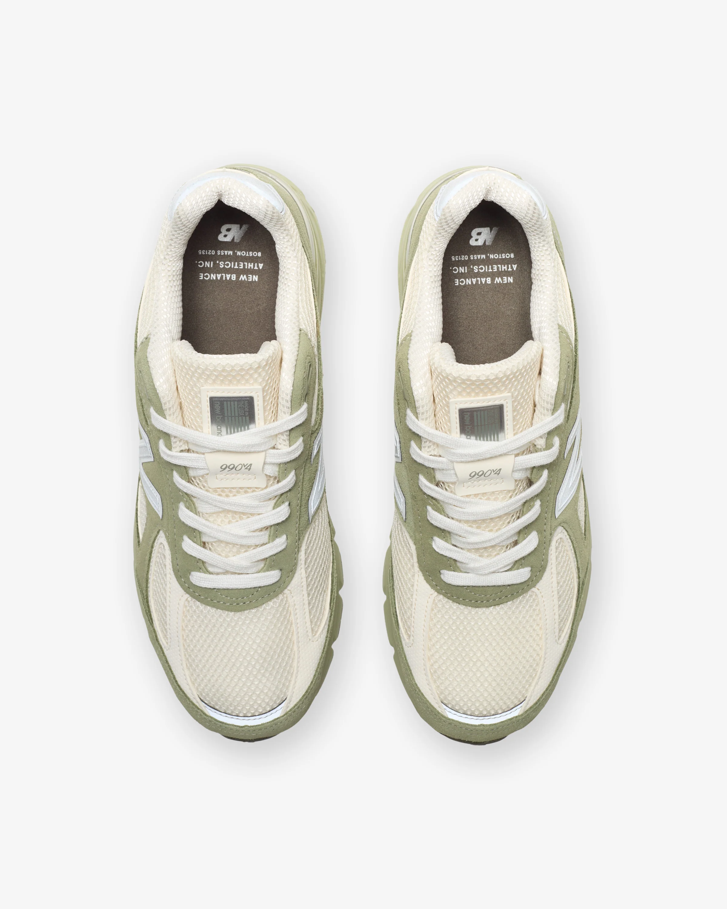 NEW BALANCE 'MADE IN USA' 990 v4 - OLIVE LEAF - Image 4