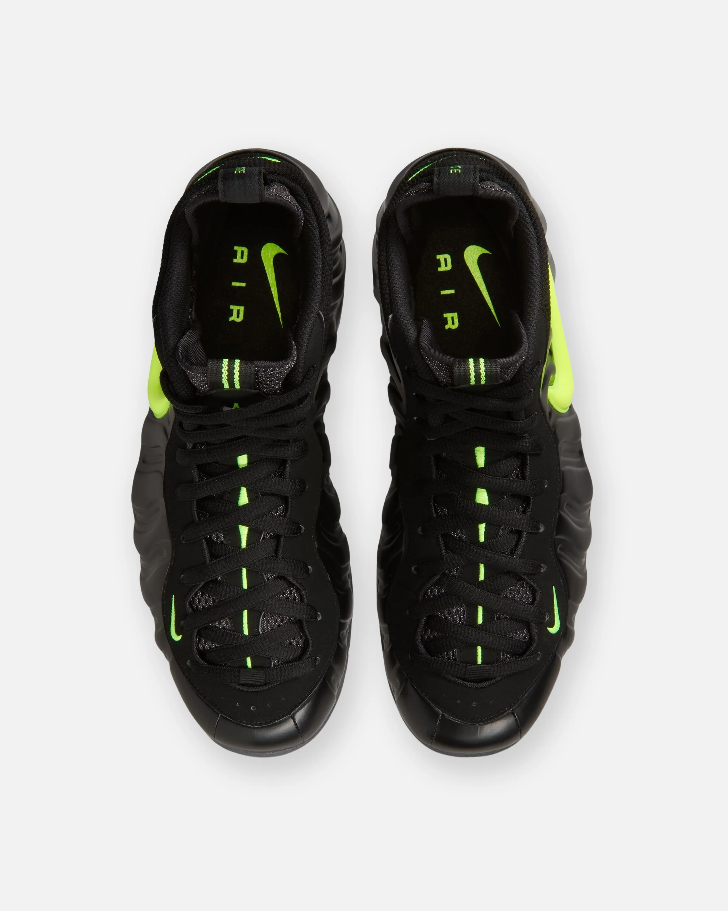 NIKE AIR FOAMPOSITE PRO - BLACK/ VOLTAGE YELLOW - Image 4