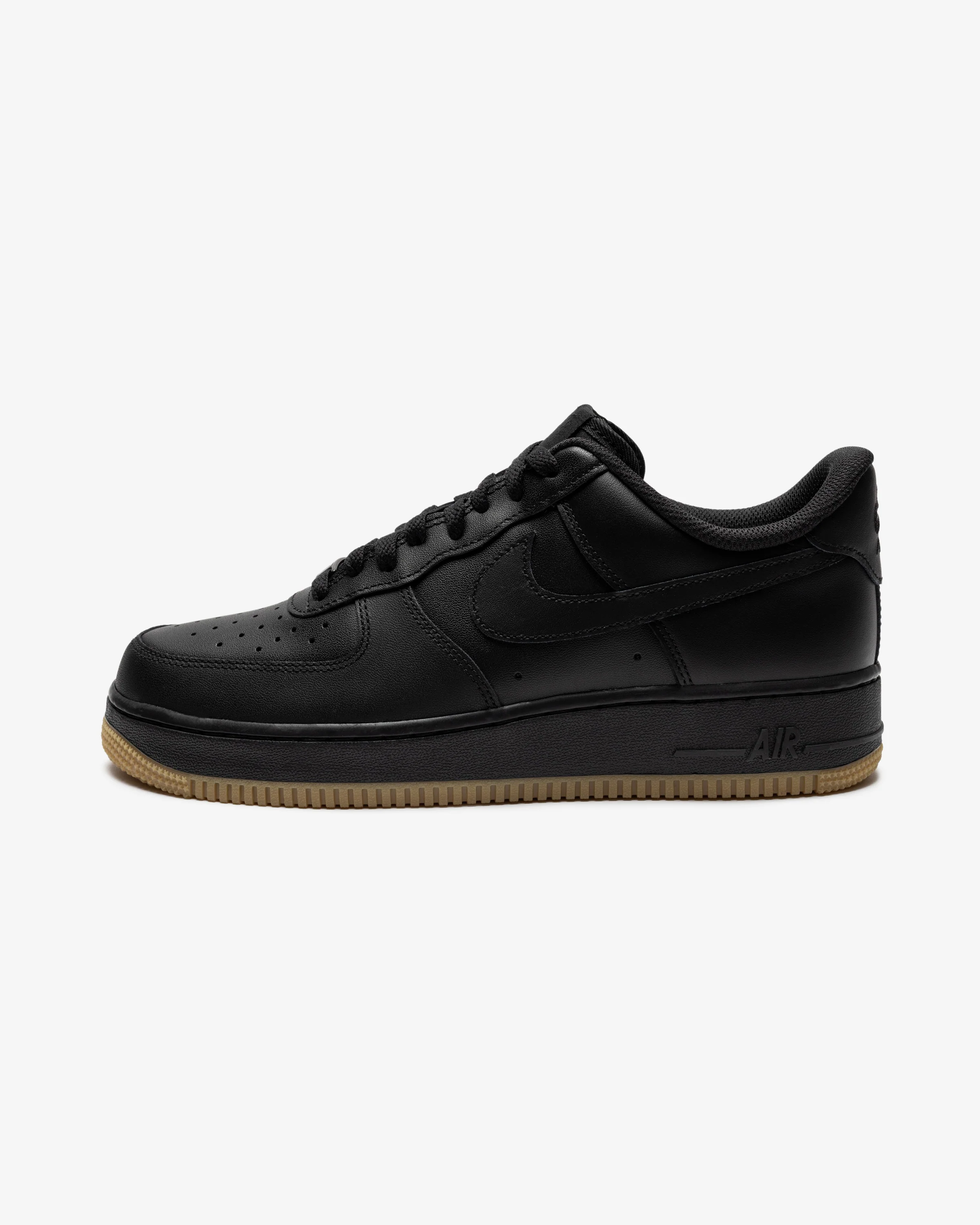 NIKE AIR FORCE 1 '07 - BLACK/ GUMLIGHTBROWN - Image 2