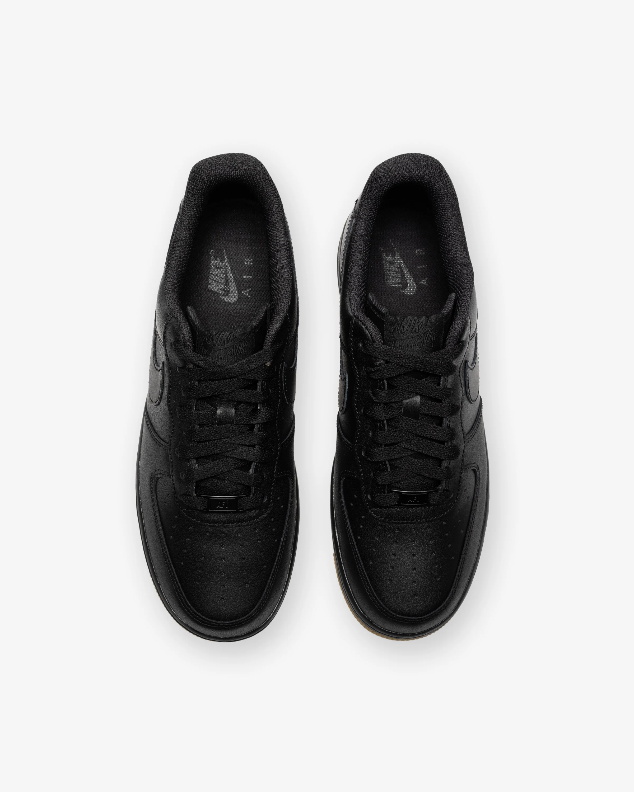 NIKE AIR FORCE 1 '07 - BLACK/ GUMLIGHTBROWN - Image 4