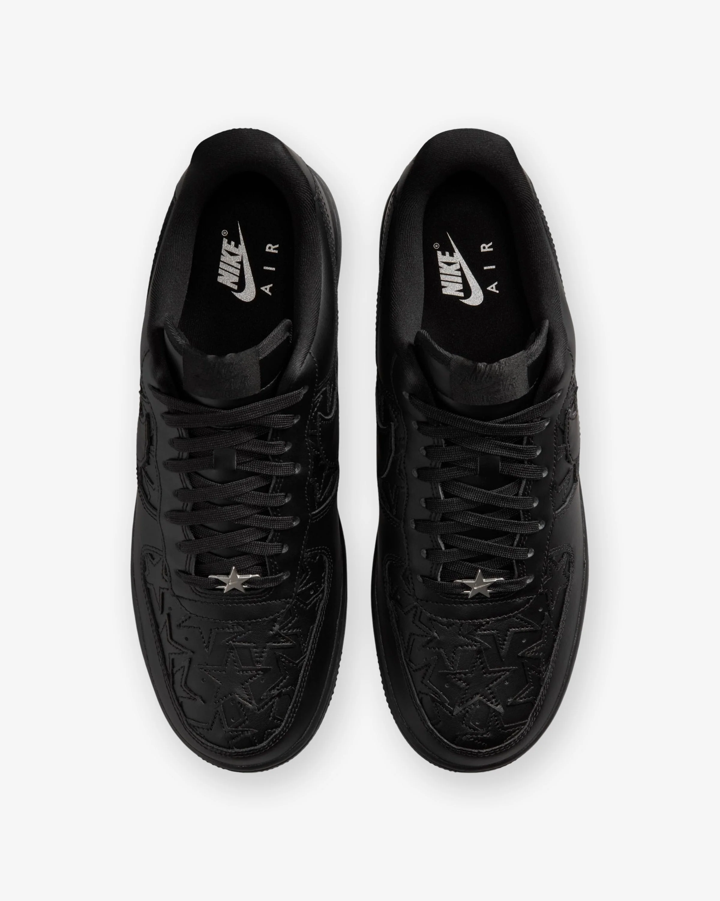 NIKE AIR FORCE 1 '07 - BLACK/ METALLIC SILVER - Image 4