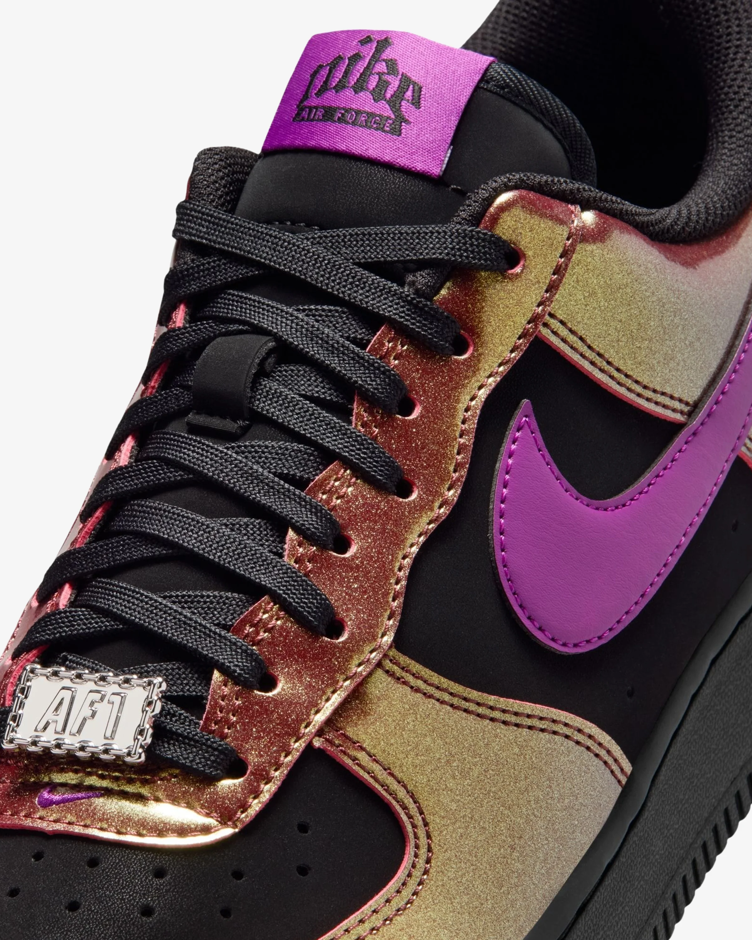 NIKE AIR FORCE 1 '07 LV8 - BLACK/BOLD BERRY - Image 6