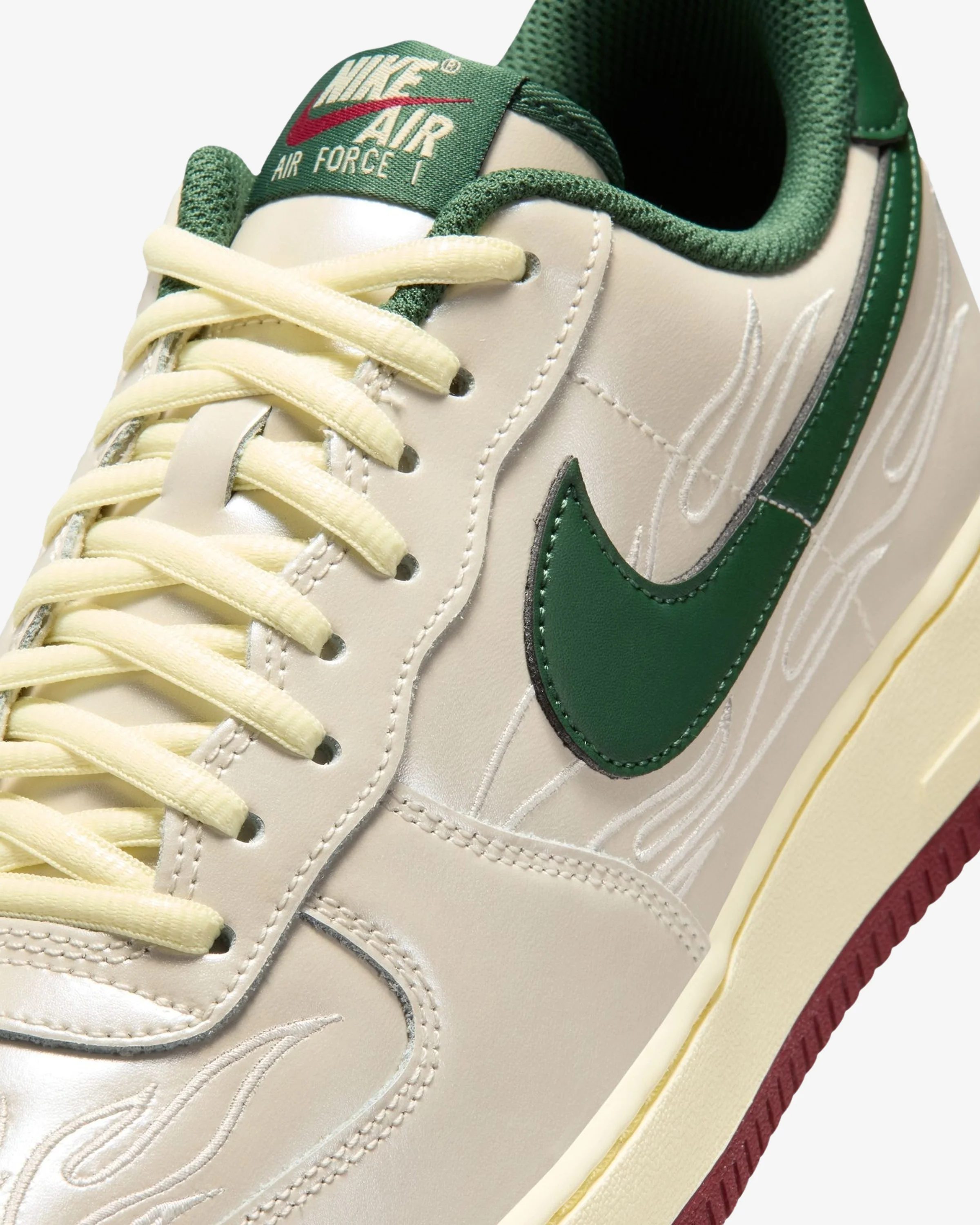 NIKE AIR FORCE 1 '07 LV8 - PHANTOM/ FIR/ ALABASTER/ TEAM RED - Image 6