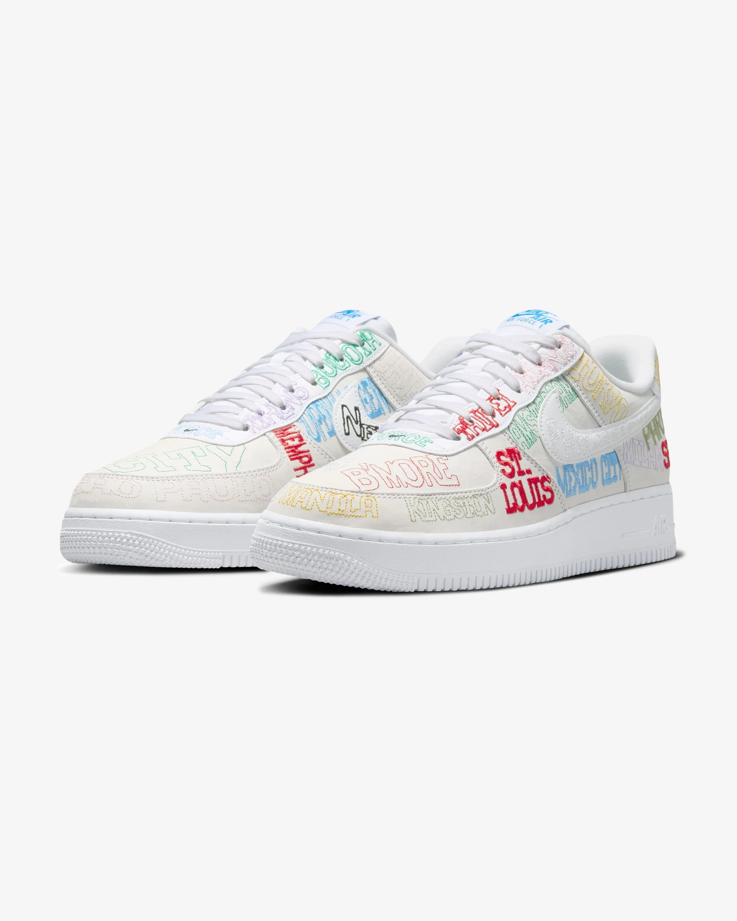 NIKE AIR FORCE 1 '07 LV8 'WORLD TOUR' - WHITE