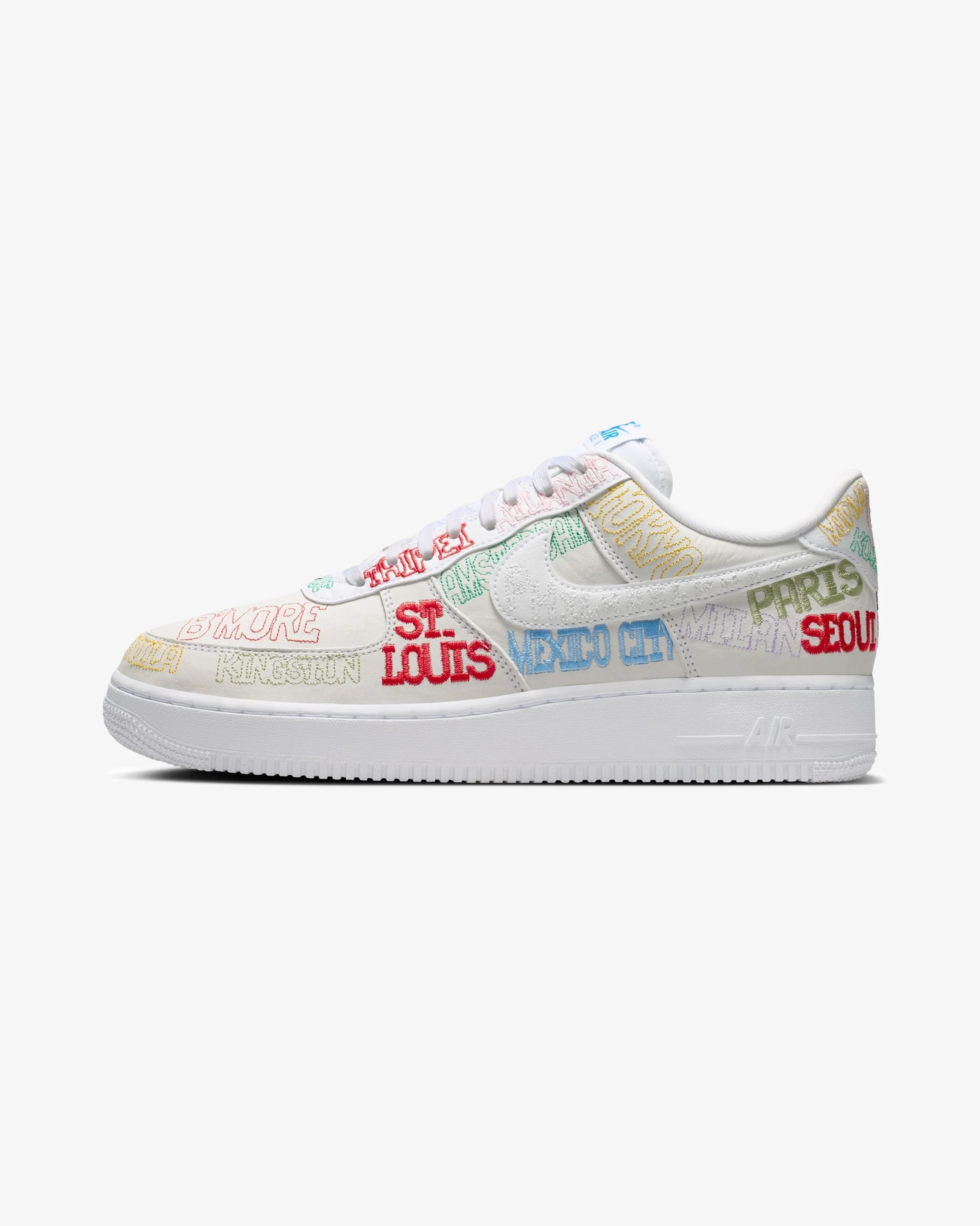 NIKE AIR FORCE 1 '07 LV8 'WORLD TOUR' - WHITE - Image 2