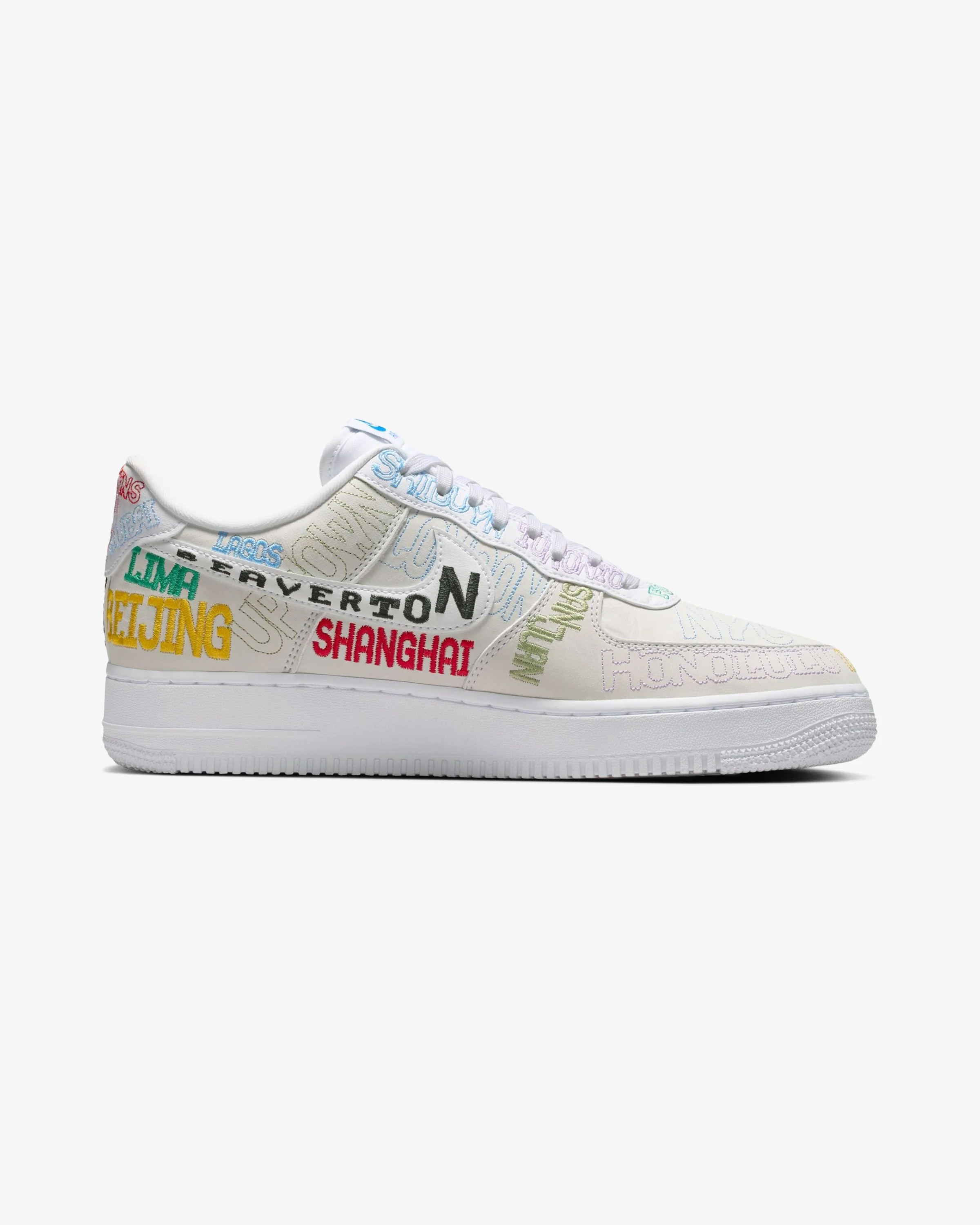 NIKE AIR FORCE 1 '07 LV8 'WORLD TOUR' - WHITE - Image 5