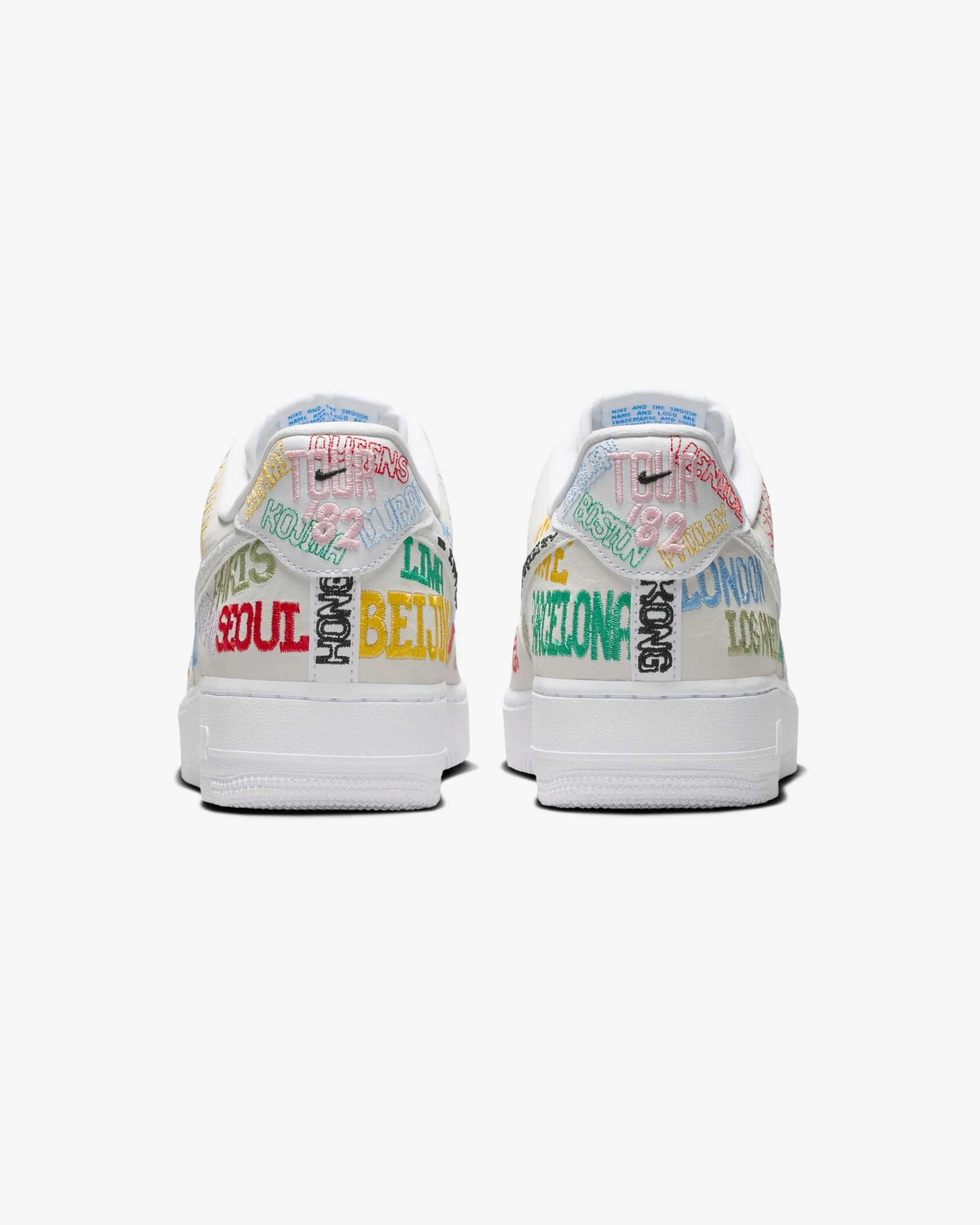 NIKE AIR FORCE 1 '07 LV8 'WORLD TOUR' - WHITE - Image 6