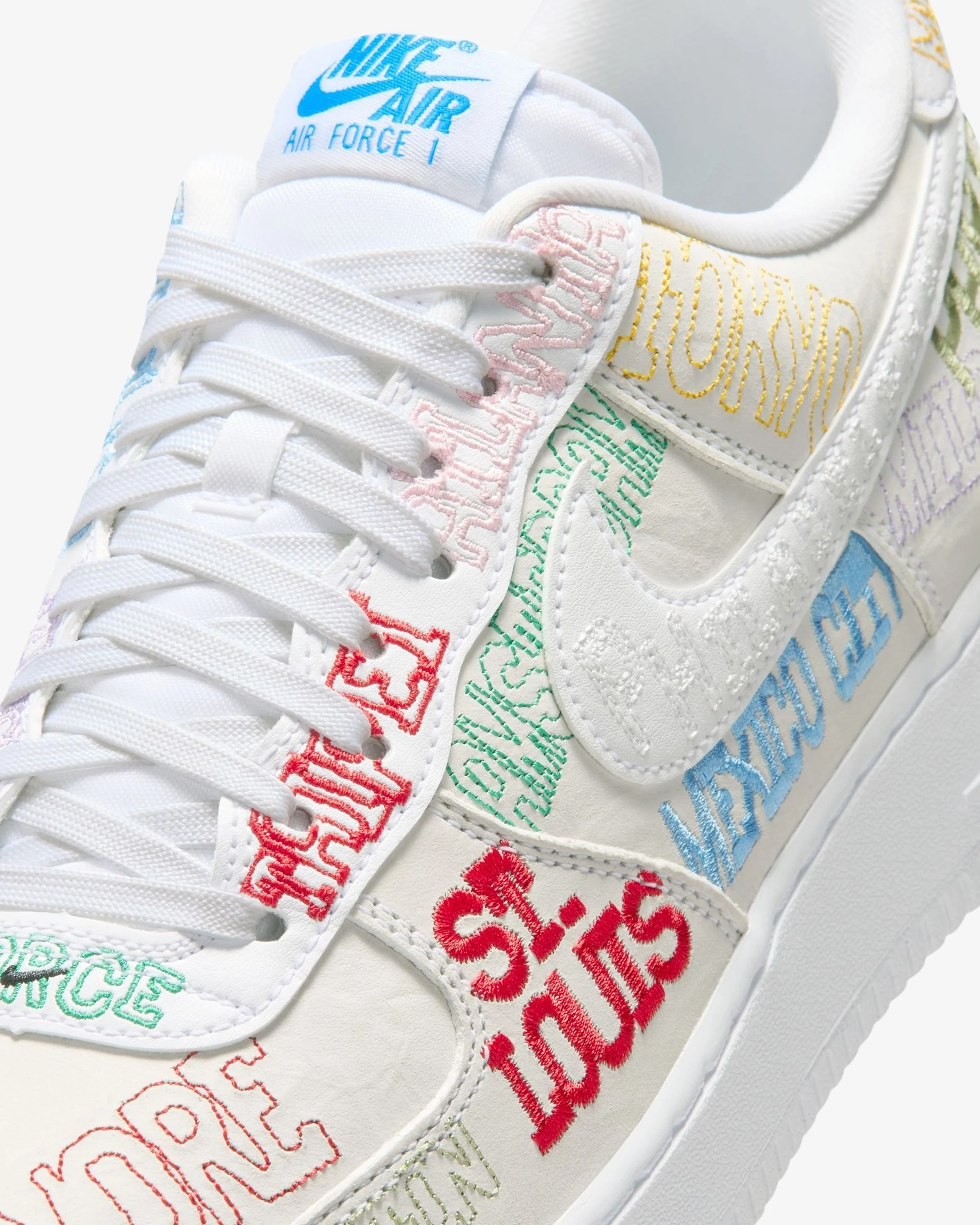 NIKE AIR FORCE 1 '07 LV8 'WORLD TOUR' - WHITE - Image 9