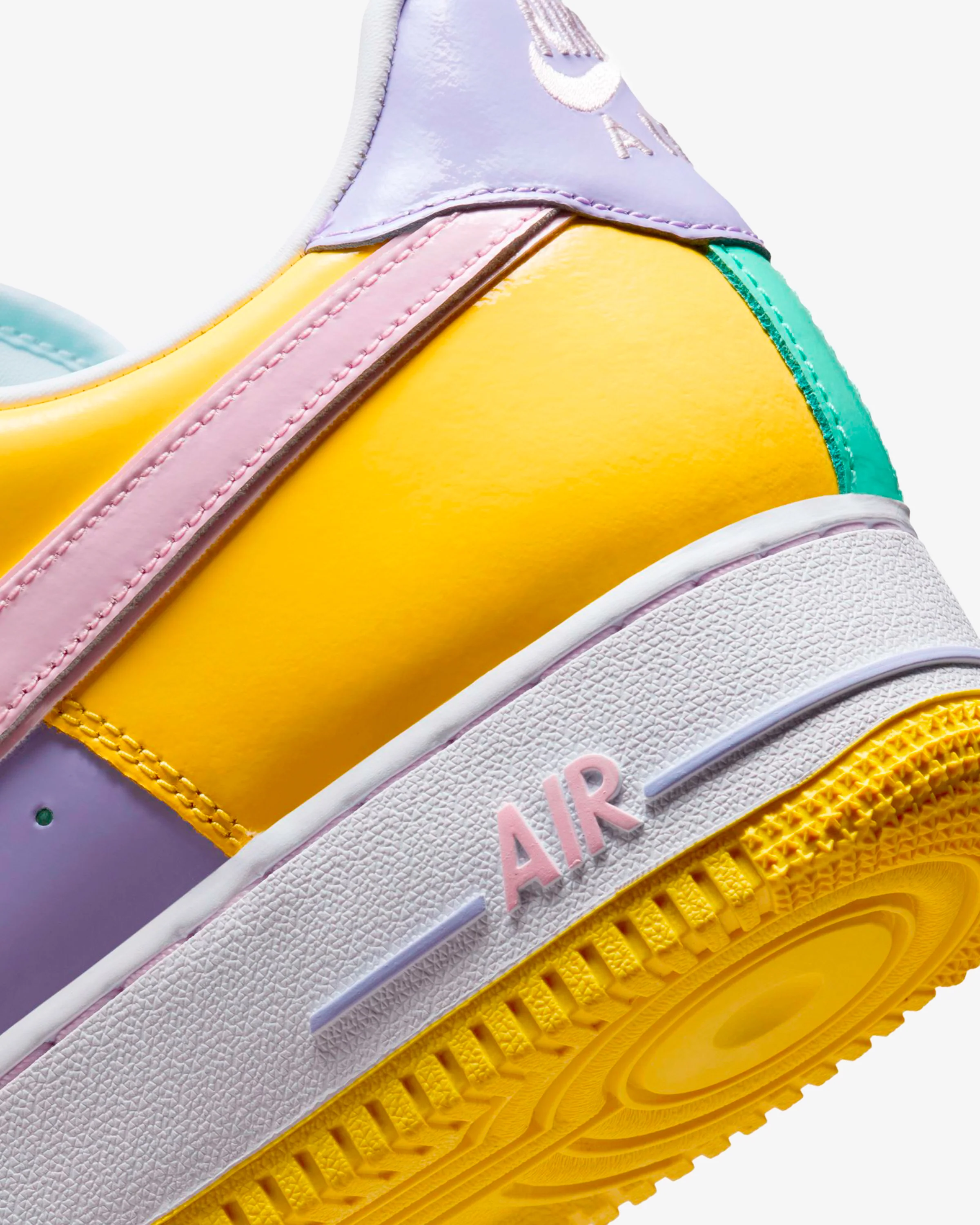 NIKE AIR FORCE 1 '07 - YELLOW PULSE/ PINK FOAM/ HYDRANGEAS - Image 8