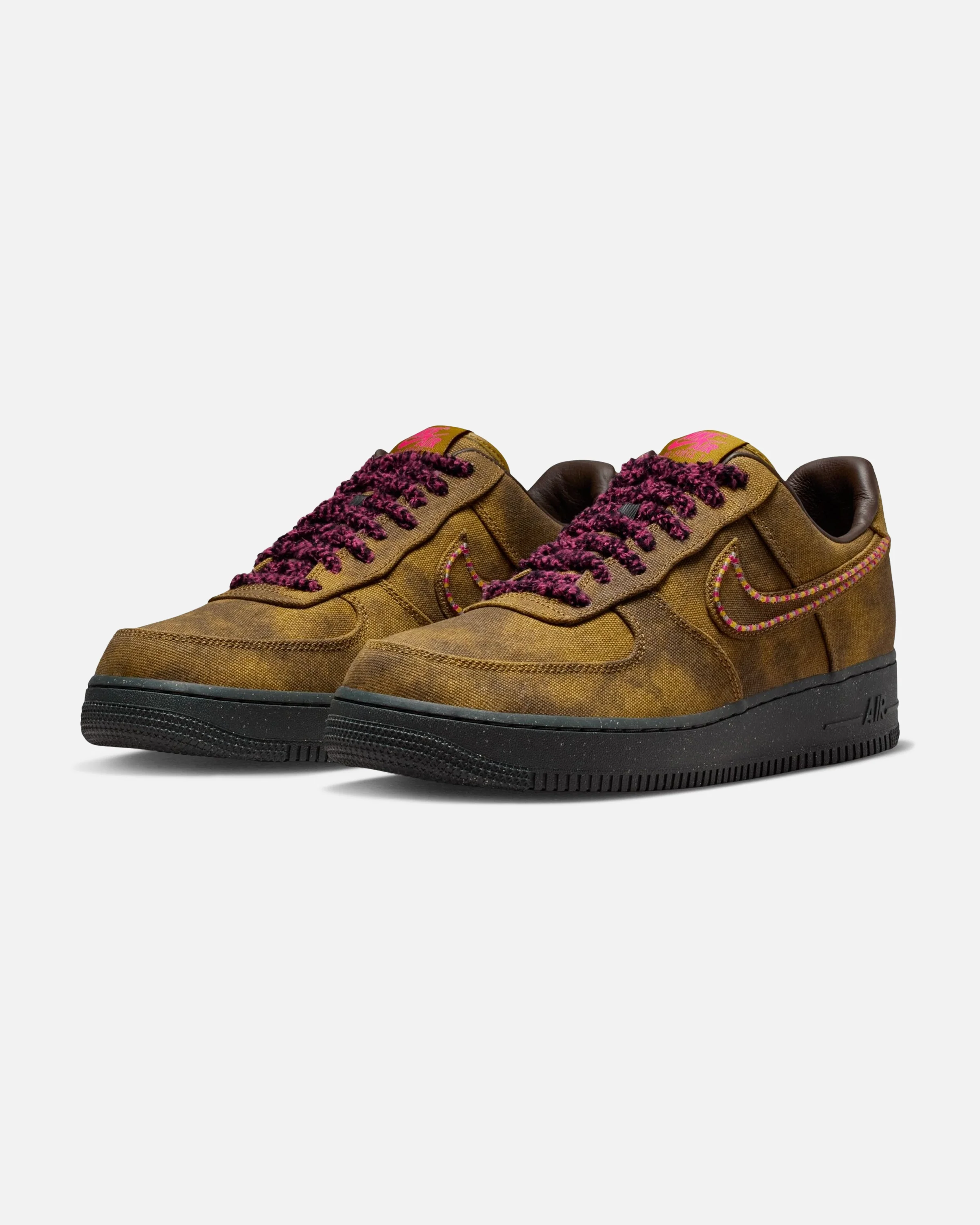 NIKE AIR FORCE 1 - DESERT MOSS/ FIERCE PINK