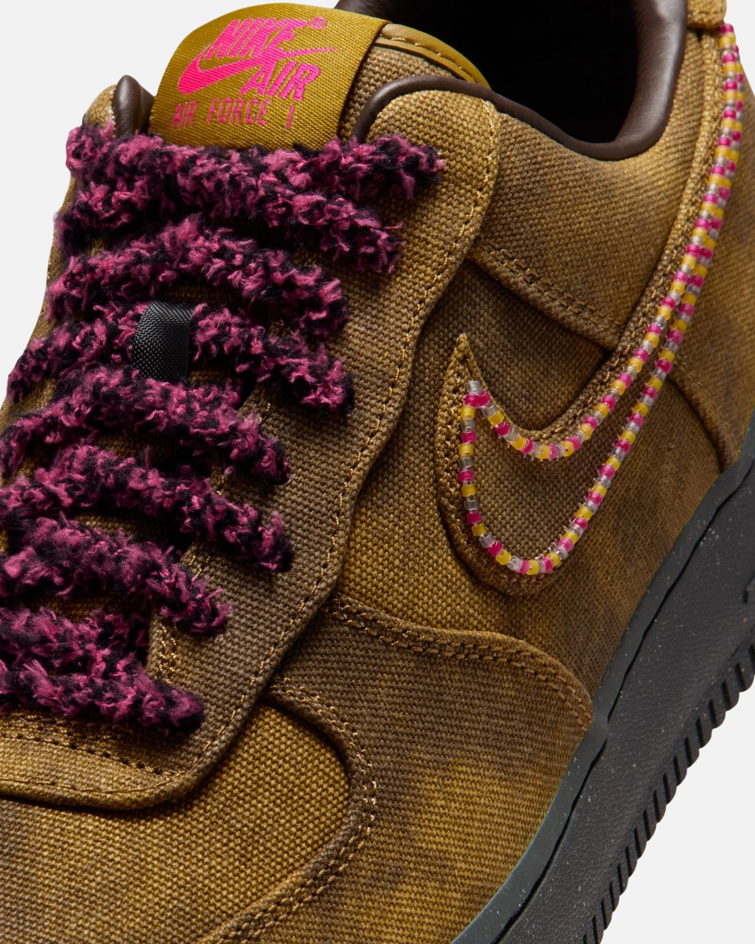 NIKE AIR FORCE 1 - DESERT MOSS/ FIERCE PINK - Image 6