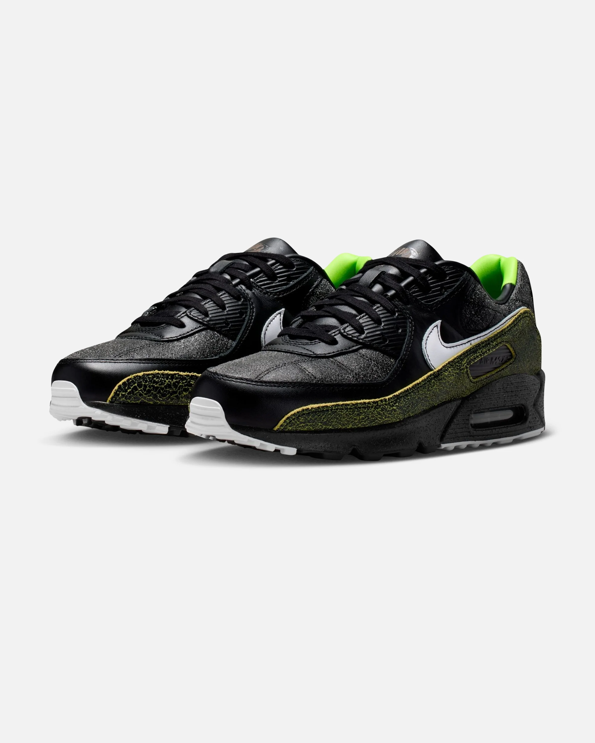 NIKE AIR MAX 90 - BLACK / WHITE / BLACK / VOLTAGE GREEN