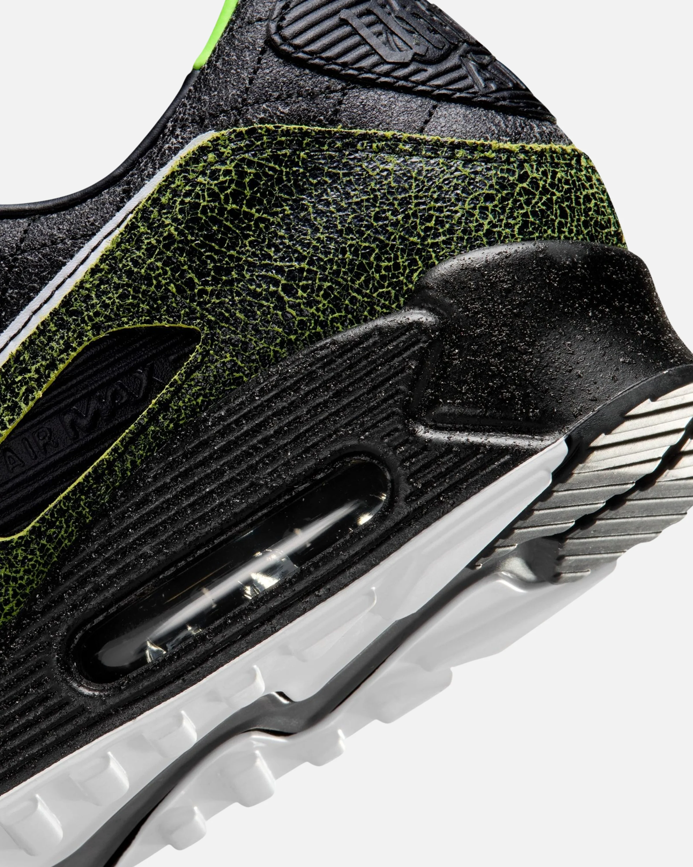 NIKE AIR MAX 90 - BLACK / WHITE / BLACK / VOLTAGE GREEN - Image 7