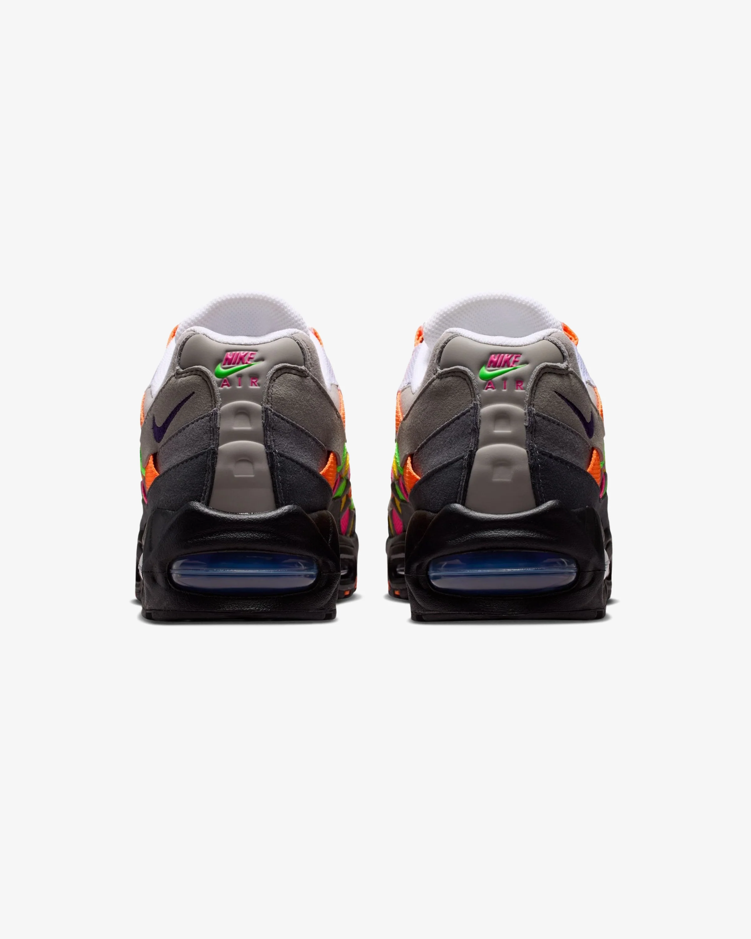 NIKE AIR MAX 95 'BIG BUBBLE' WOVEN - WHITE/ PURPLE DYNASTY - Image 3