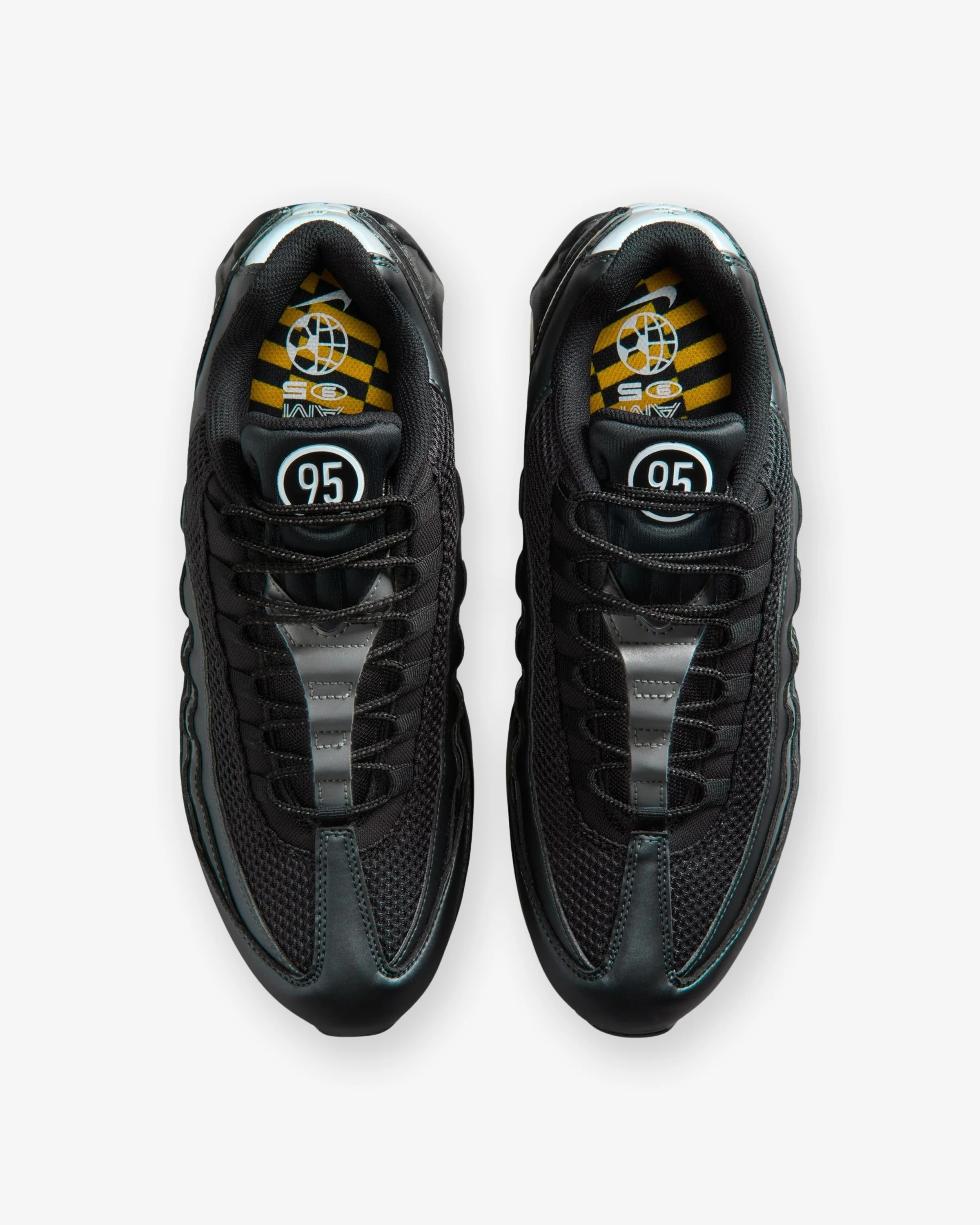 NIKE AIR MAX 95 - BLACK/ WHITE/ UNIVERSITY GOLD - Image 5