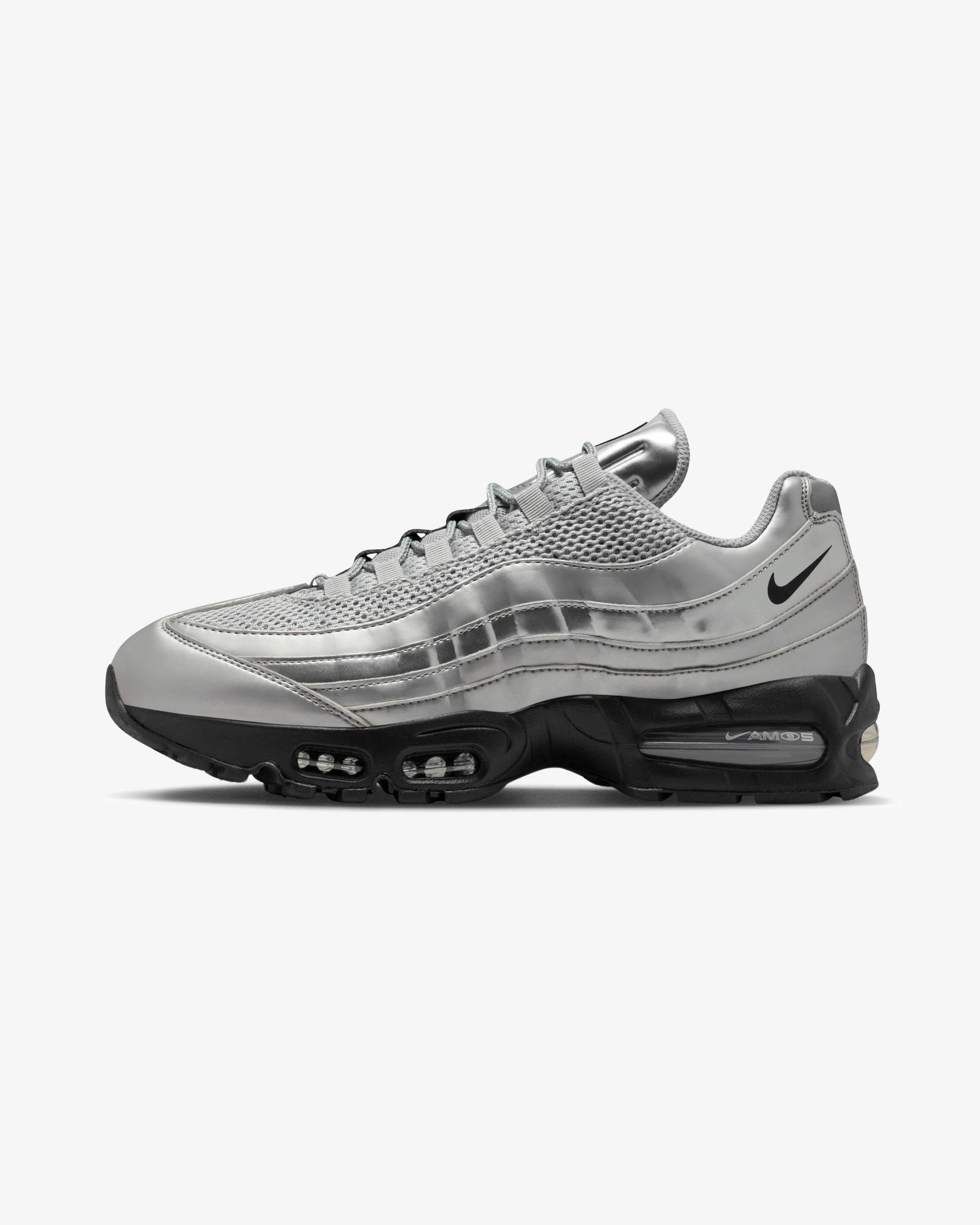 NIKE AIR MAX 95 - METALLIC SILVER/ BLACK - Image 2
