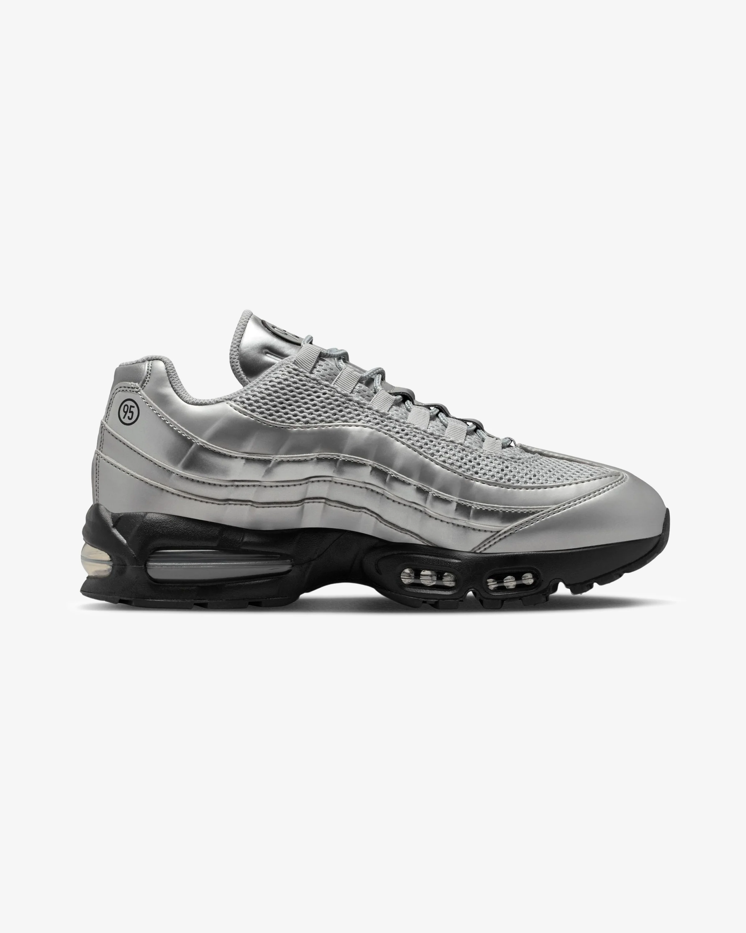 NIKE AIR MAX 95 - METALLIC SILVER/ BLACK - Image 3