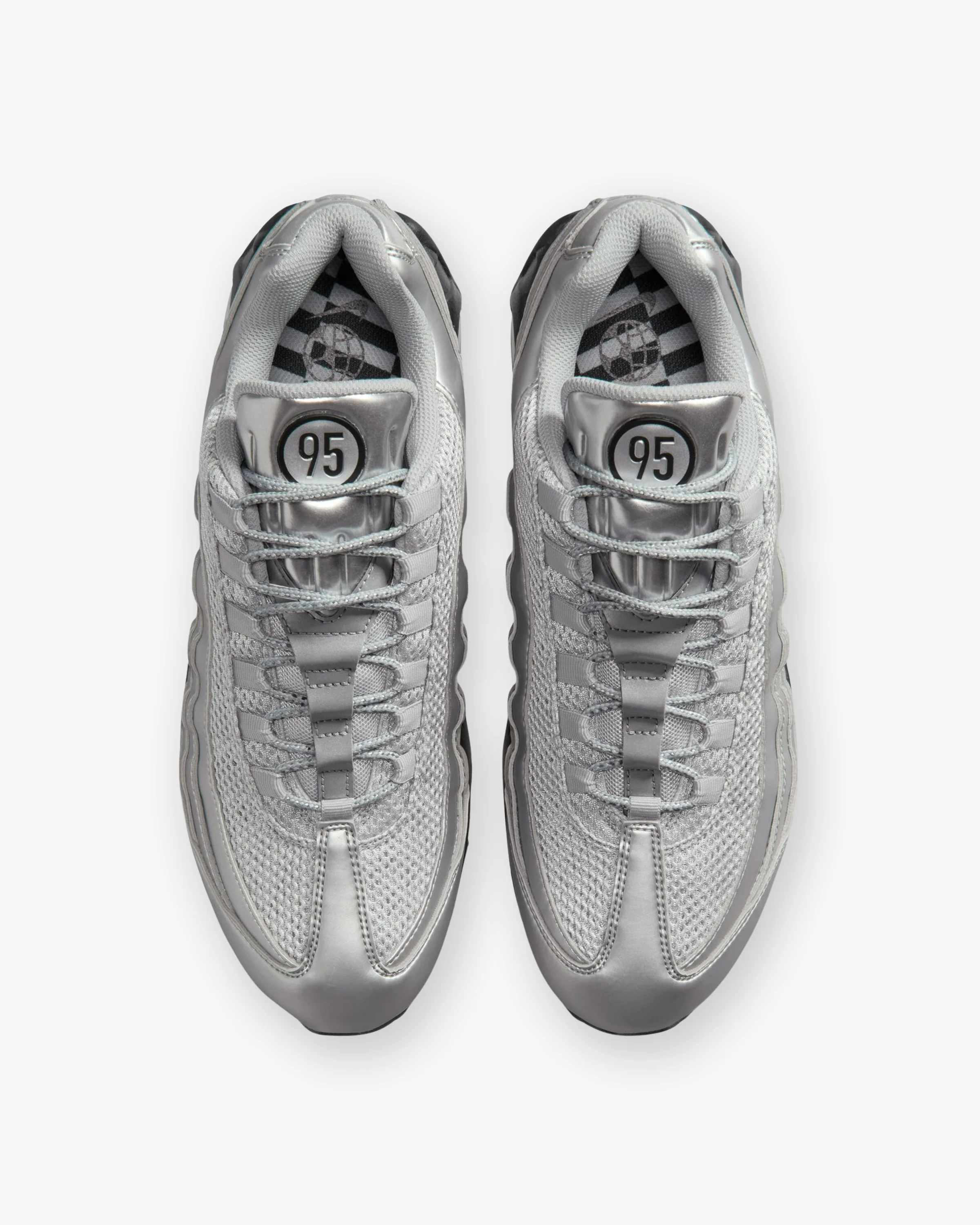 NIKE AIR MAX 95 - METALLIC SILVER/ BLACK - Image 5
