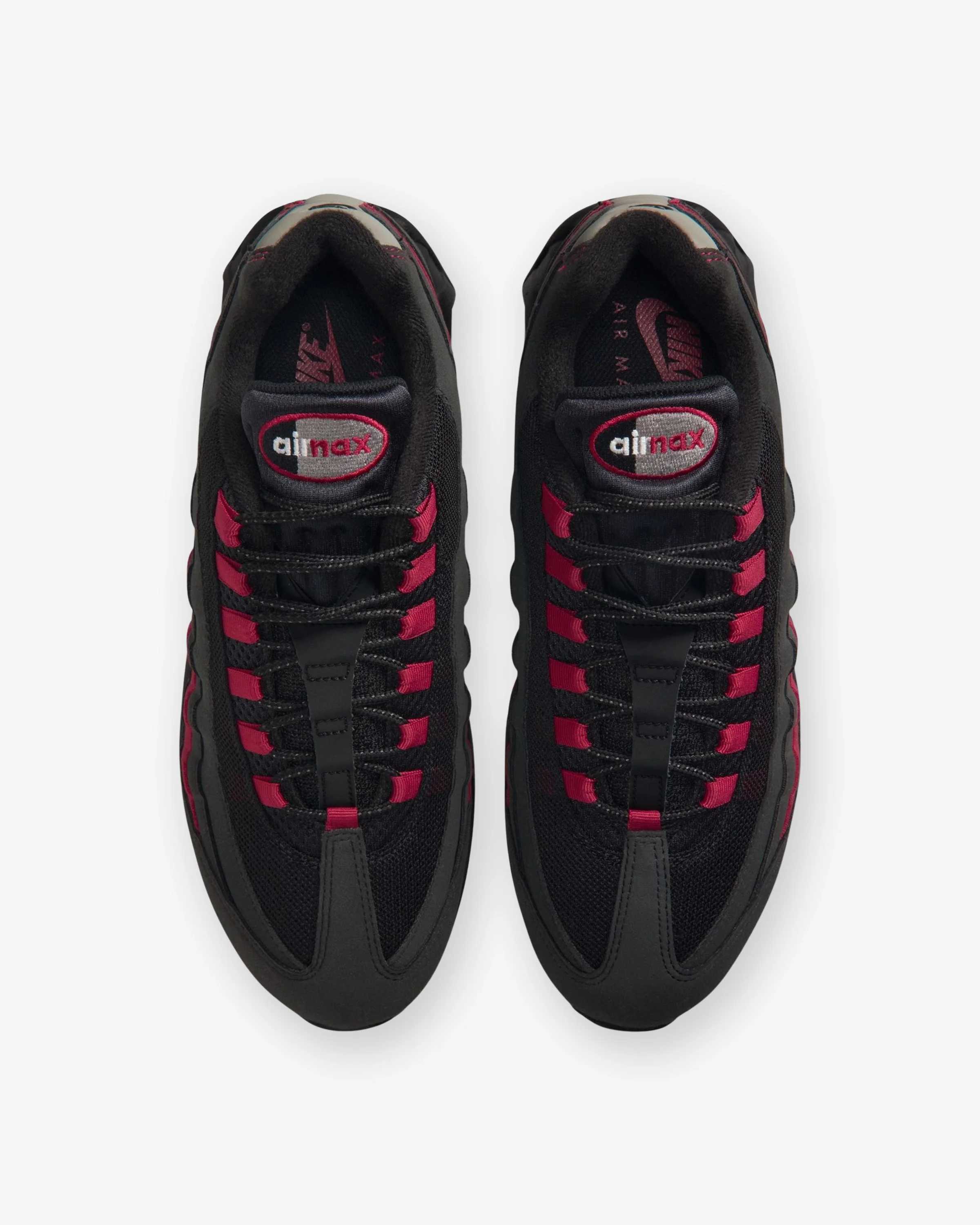 NIKE AIR MAX 95 OG - BLACK/ TEAMCRIMSON/ WOLFGREY - Image 4