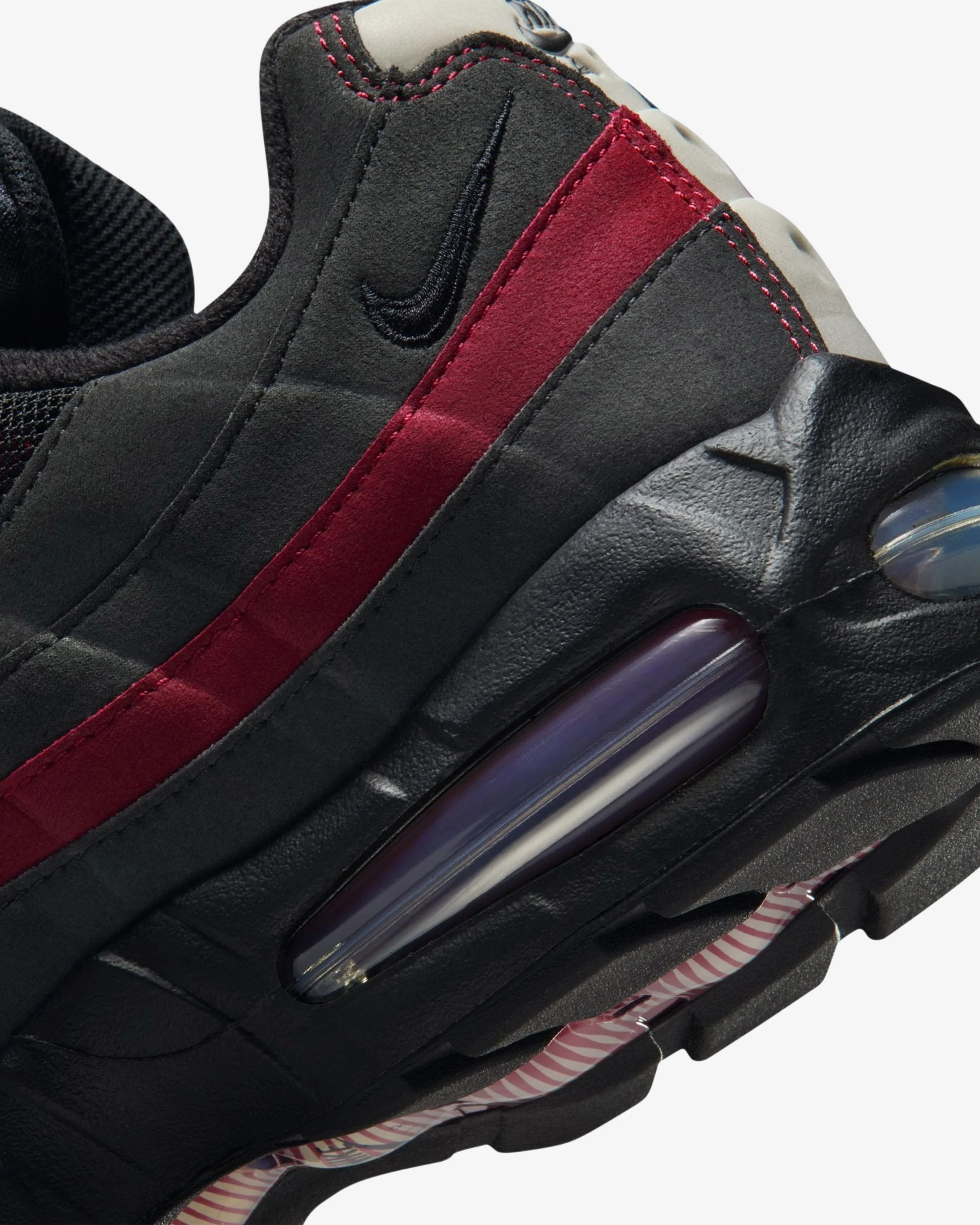 NIKE AIR MAX 95 OG - BLACK/ TEAMCRIMSON/ WOLFGREY - Image 7