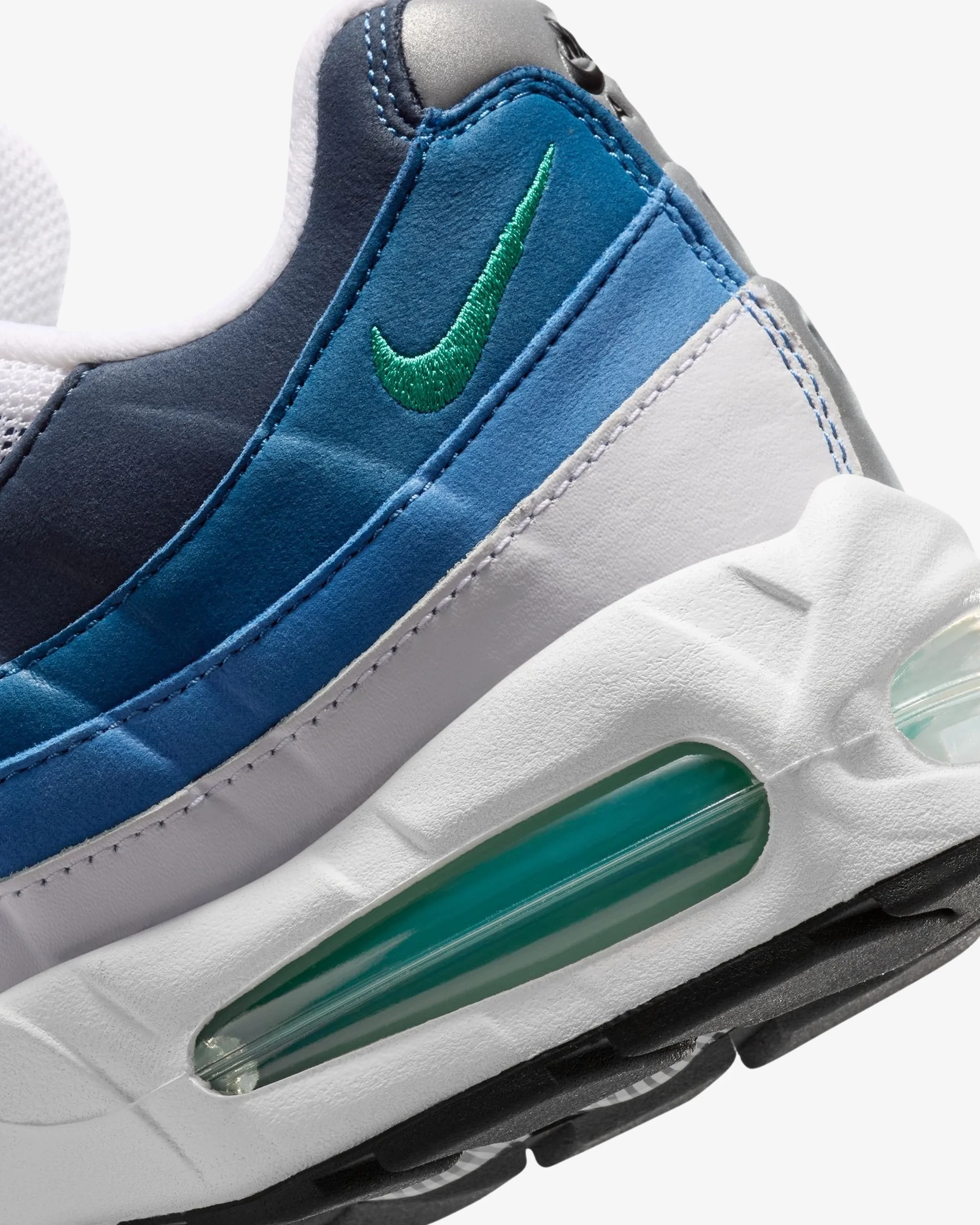NIKE AIR MAX 95 OG - WHITE/ EMERALD GREEN/ LAKE BLUE - Image 7