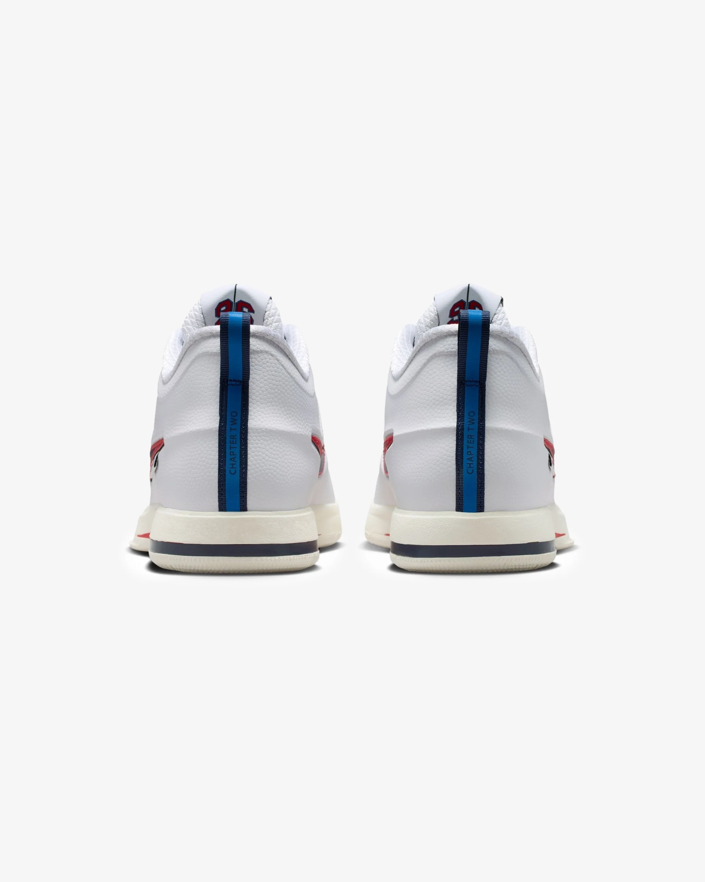 NIKE BOOK 2 "WNBA LEGENDS" - WHITE/ MIDNIGHT NAVY/ FIREBERRY - Image 3