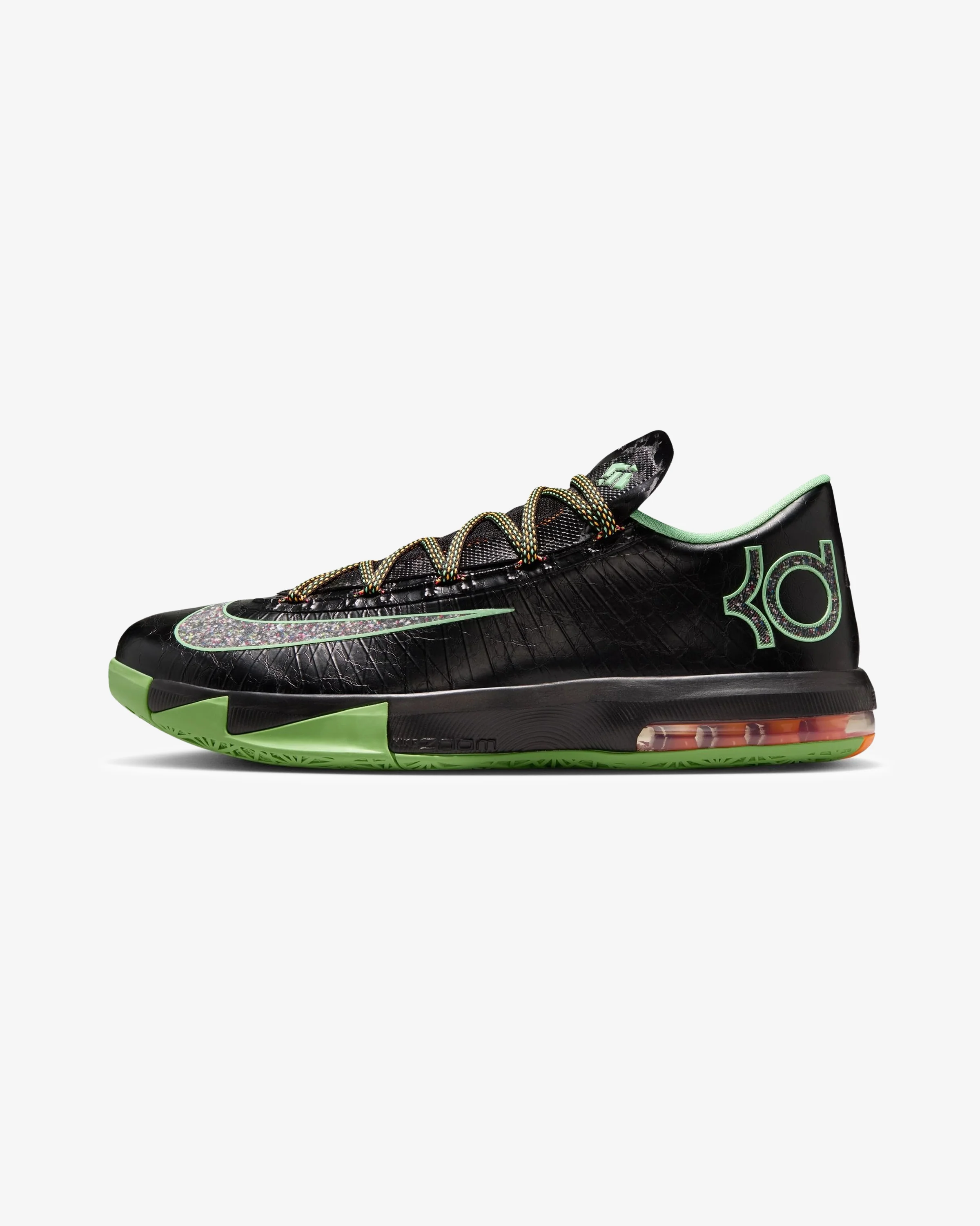 NIKE KD 6 - BLACK / MULTI / COLOR / LIGHTT LUCID GREEN - Image 2